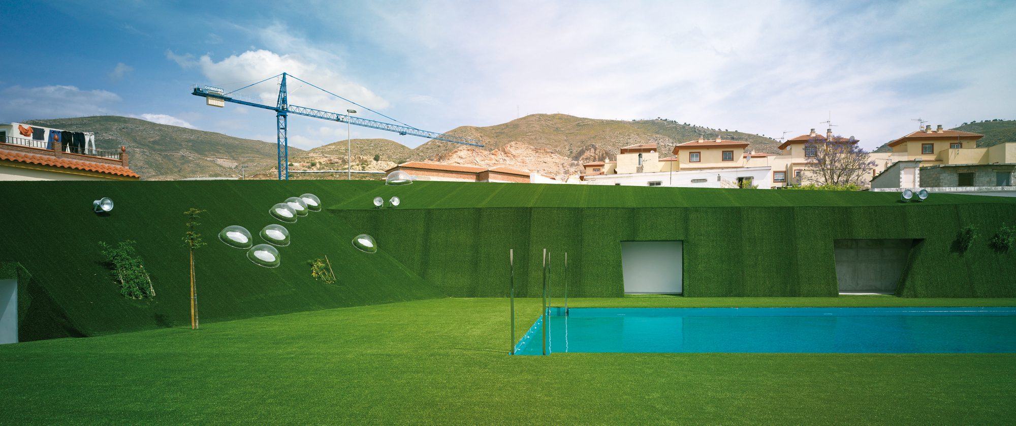 Public Pool on a Urban Artificial Valley