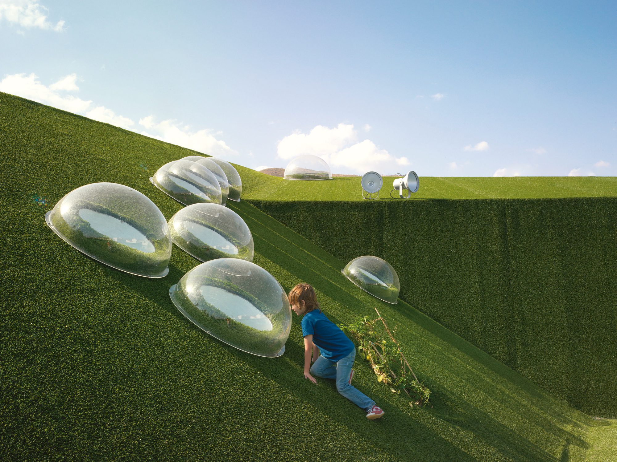 Public Pool on a Urban Artificial Valley