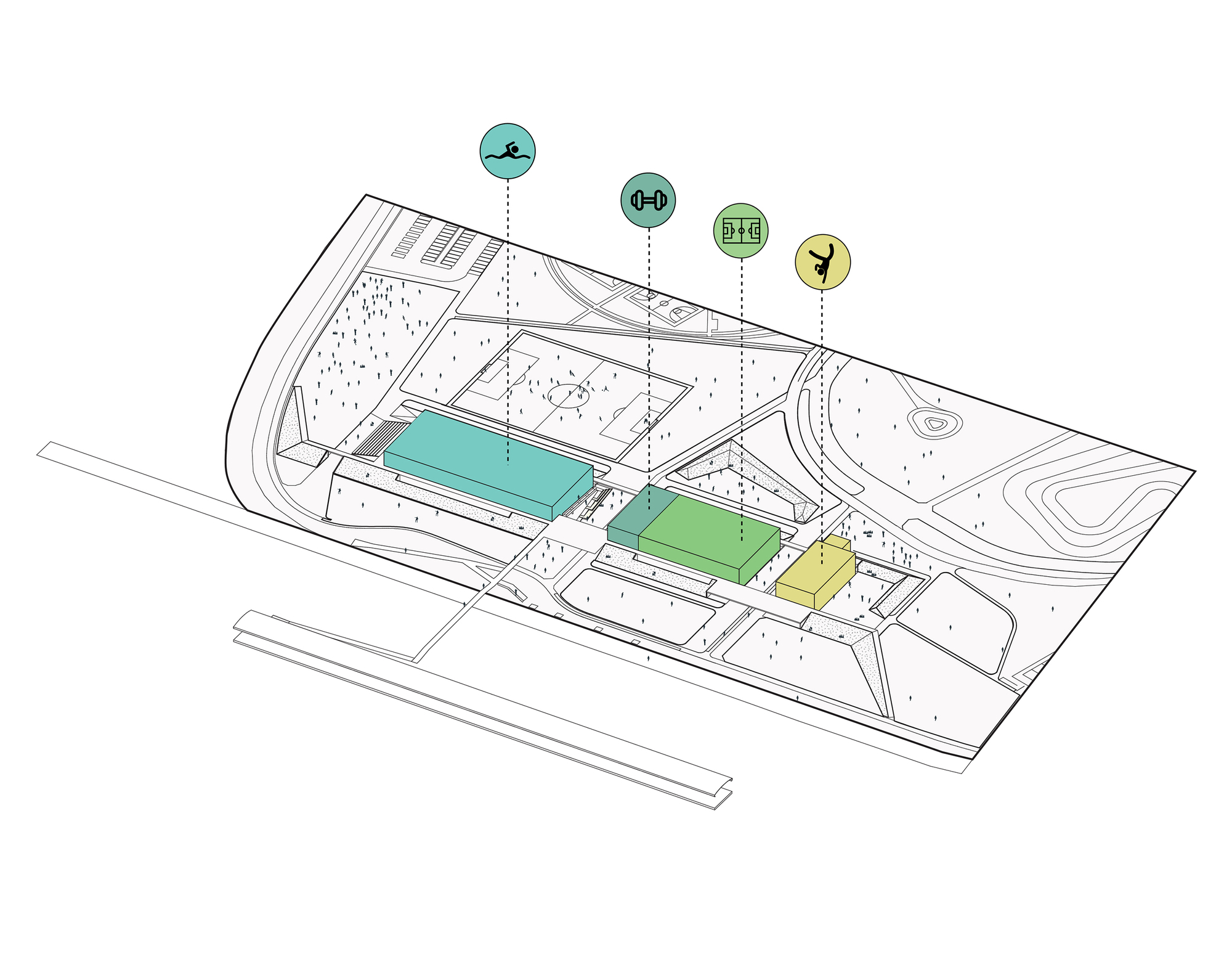 Reacreation and Cultural Center of Parque Metropolitano El Tunal