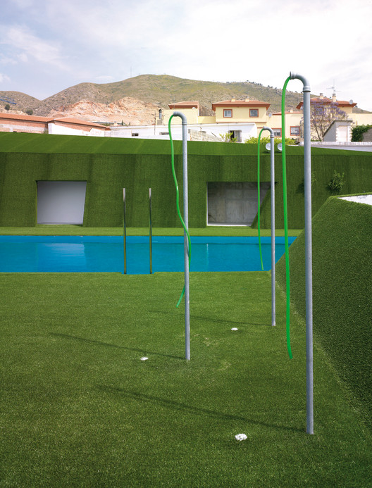 Public Pool on a Urban Artificial Valley