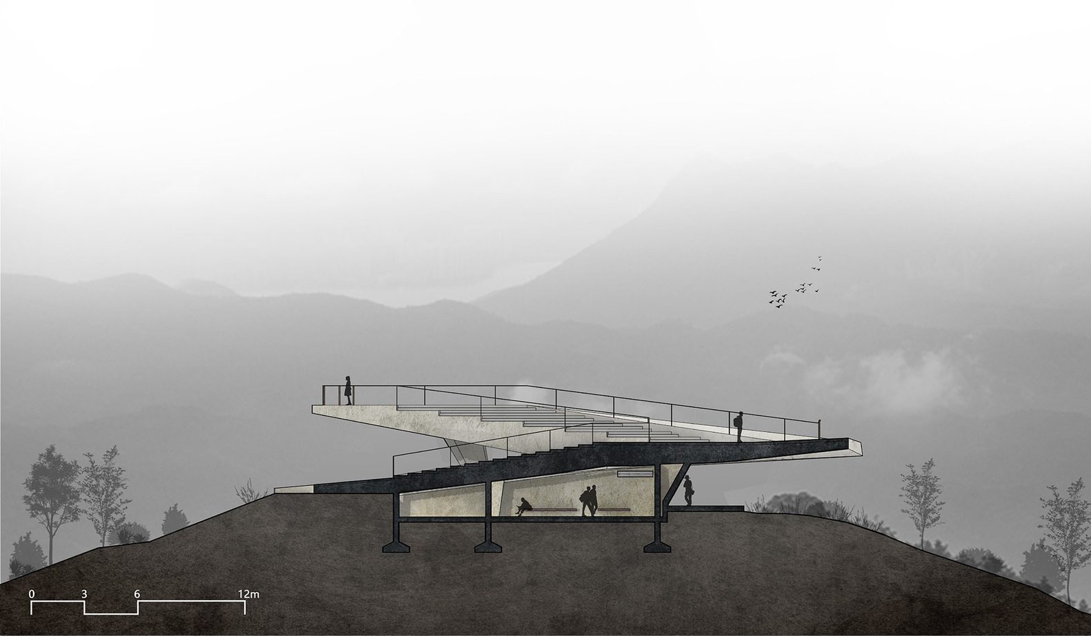 Shenzhen Meishajian Viewing Platform | line+ studio