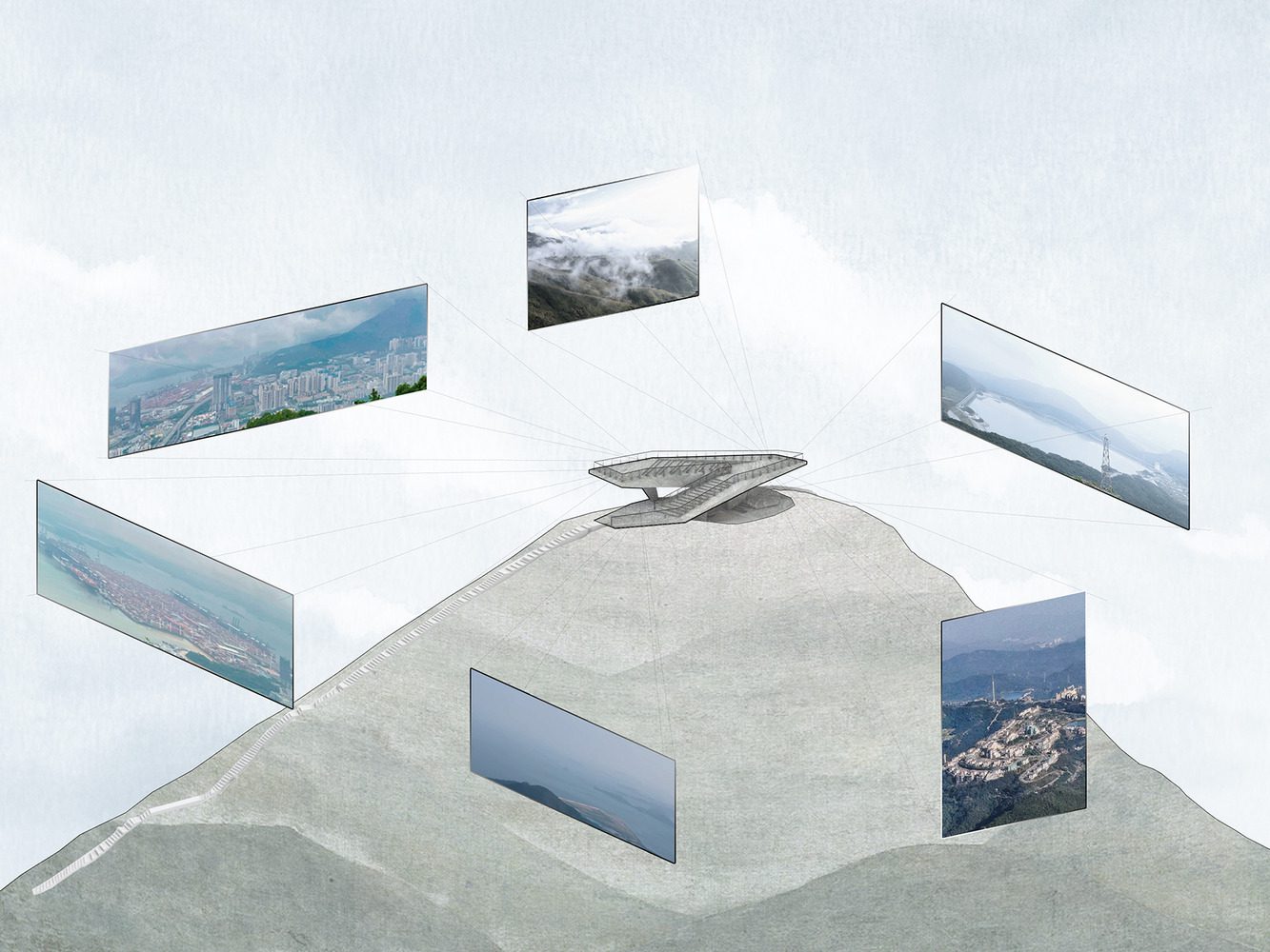 Shenzhen Meishajian Viewing Platform | line+ studio