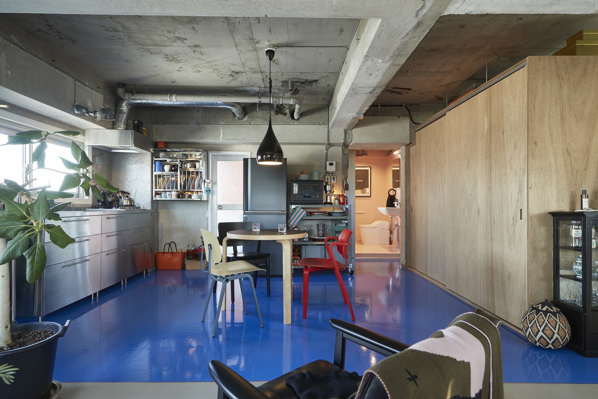 Tokyo Blue Apartment Renovation