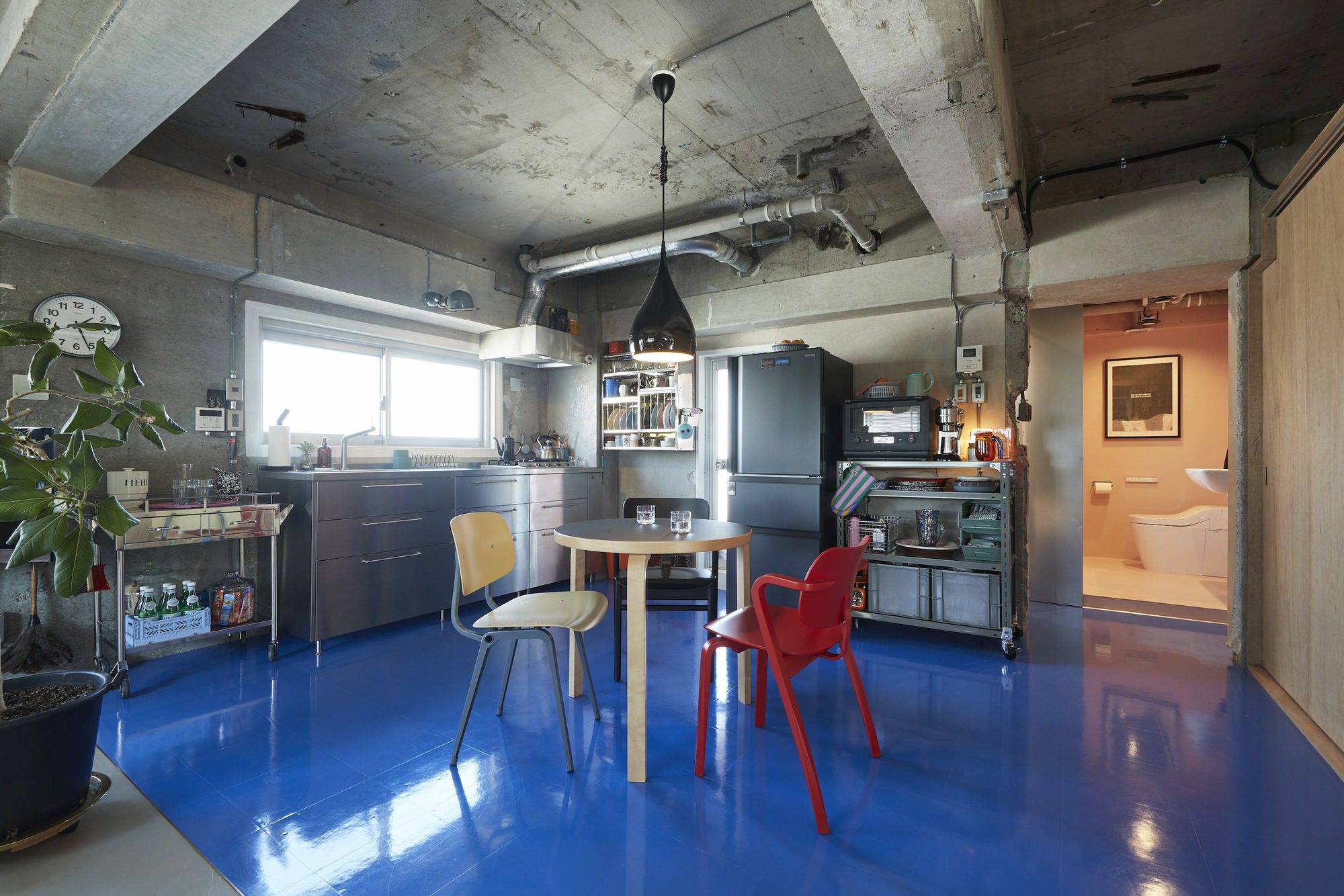 Tokyo Blue Apartment Renovation
