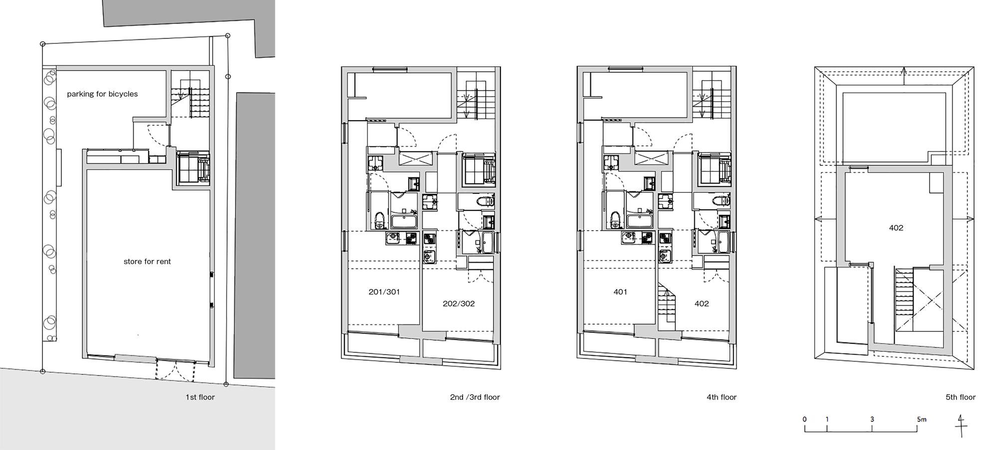 Apartment Complex in Omori-cho