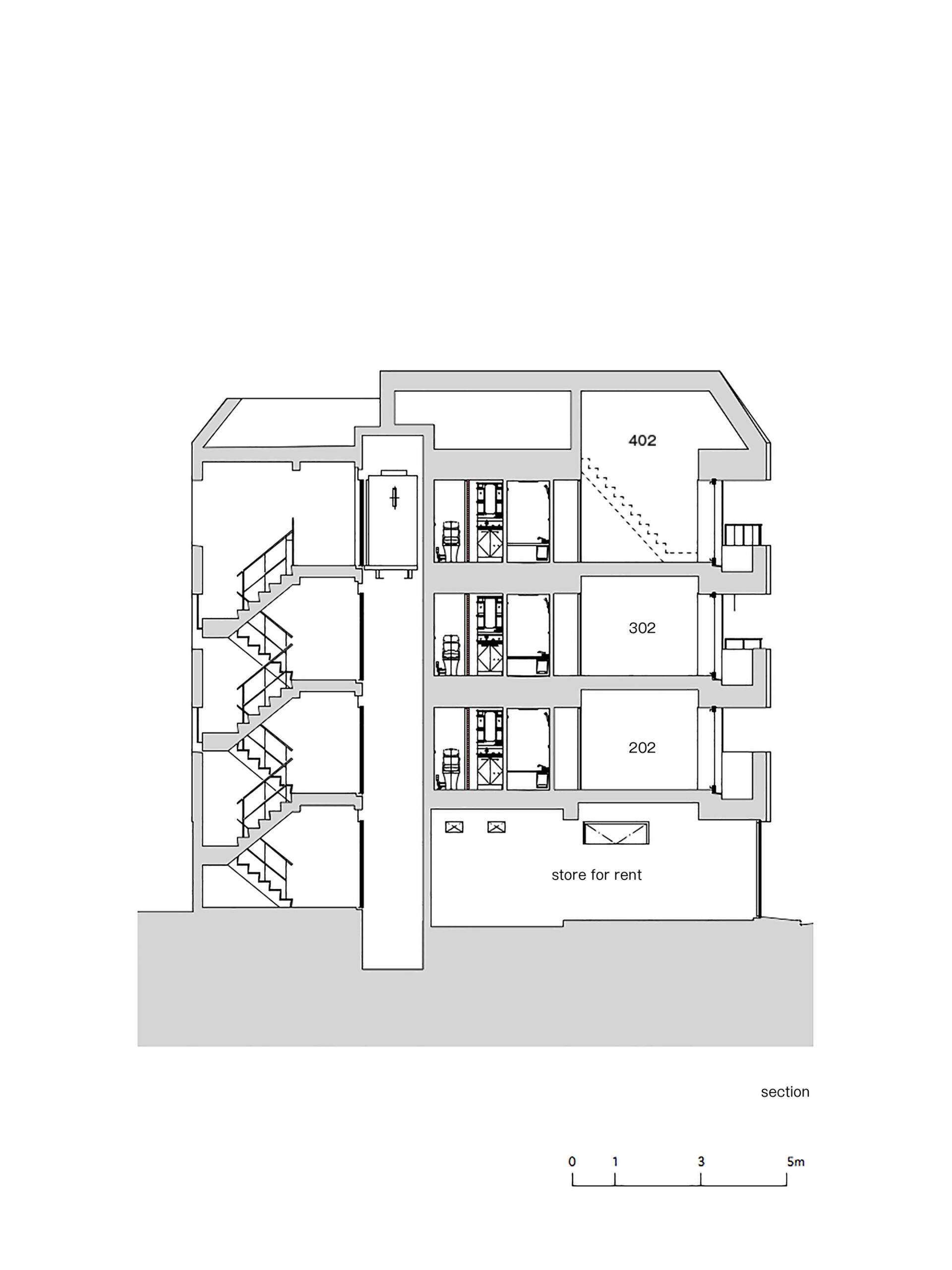 Apartment Complex in Omori-cho