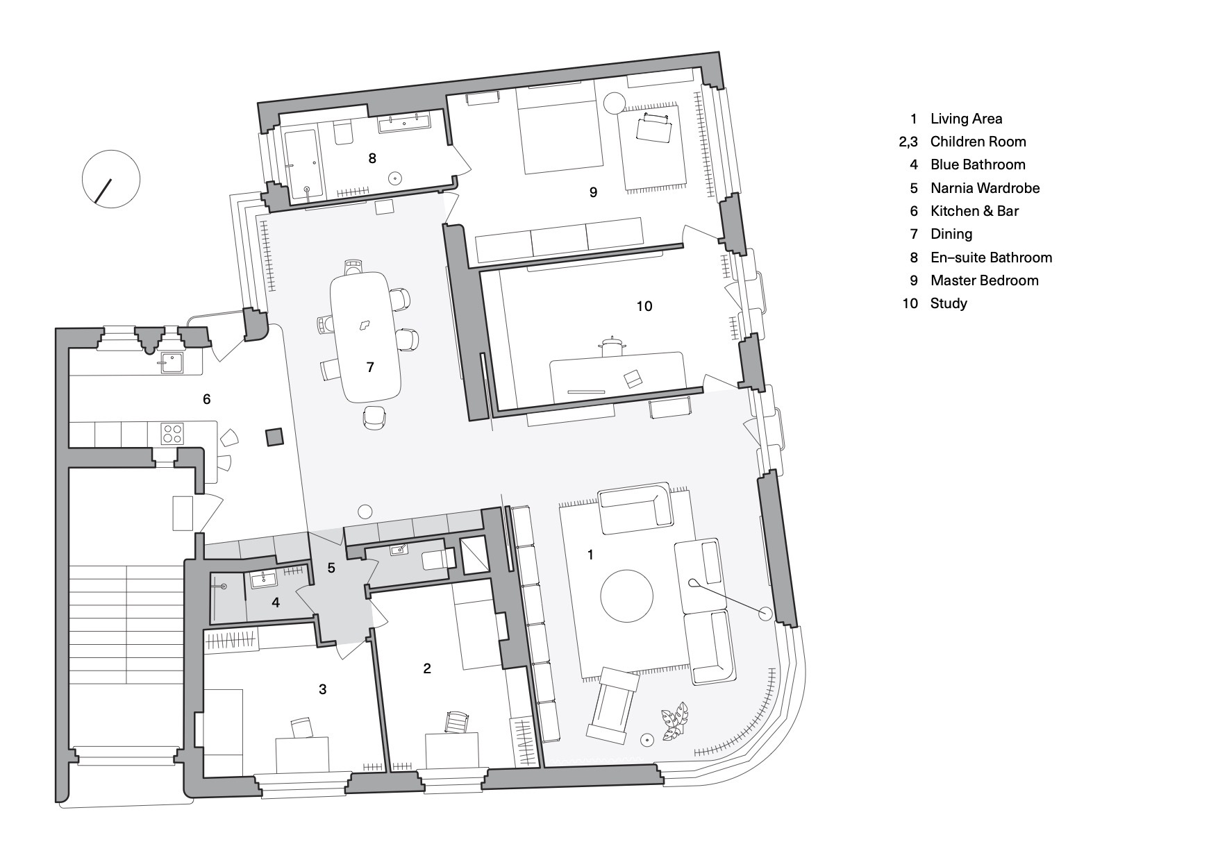 Family Silver Apartment