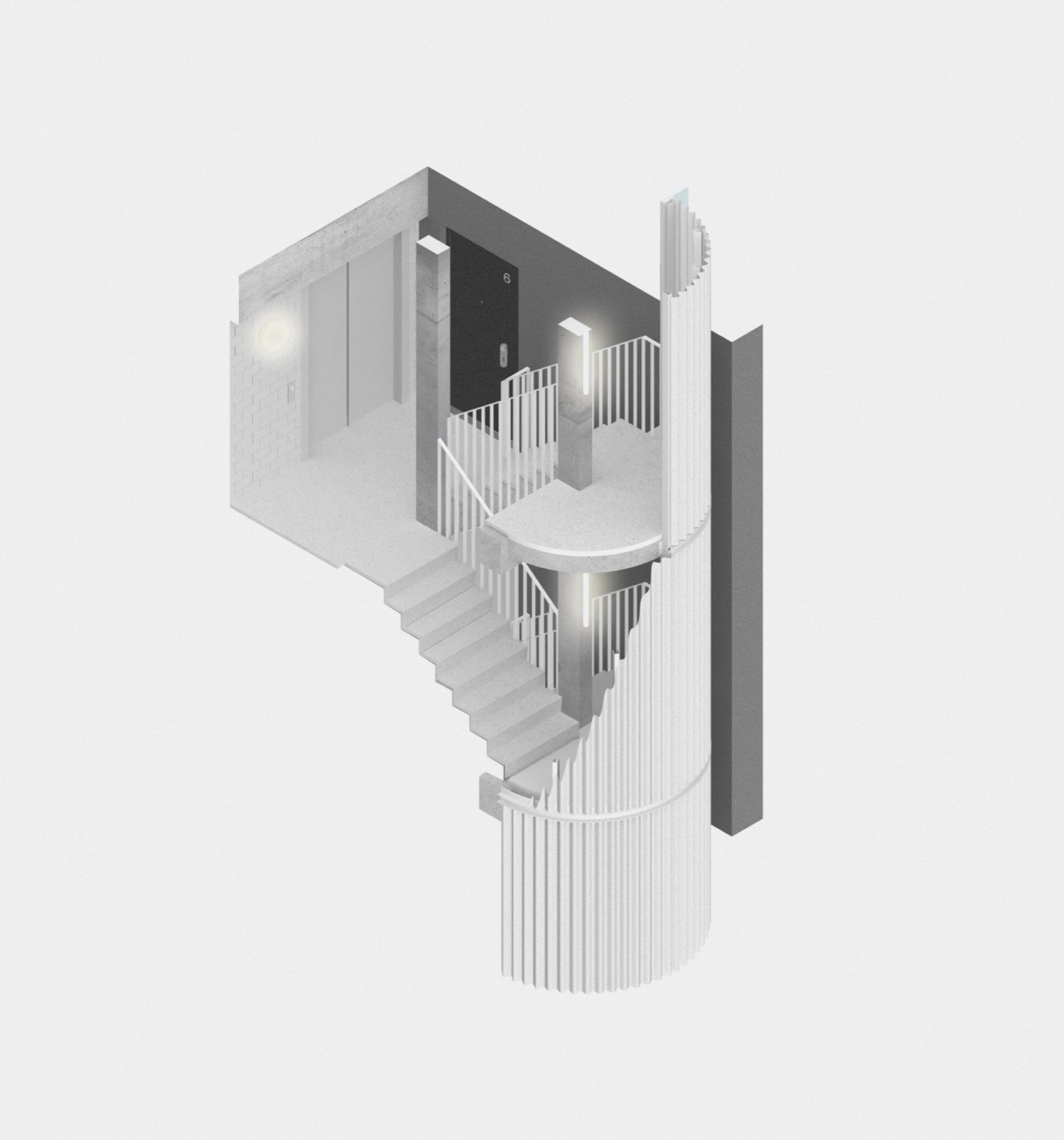 Berlin Backyard Tower 6x9