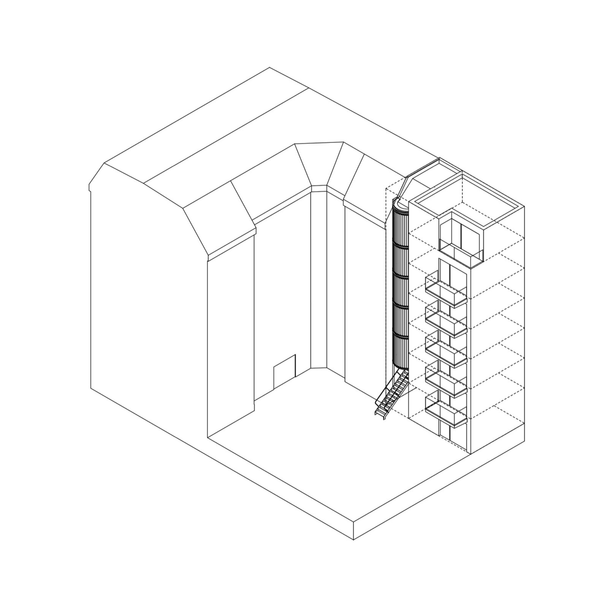Berlin Backyard Tower 6x9