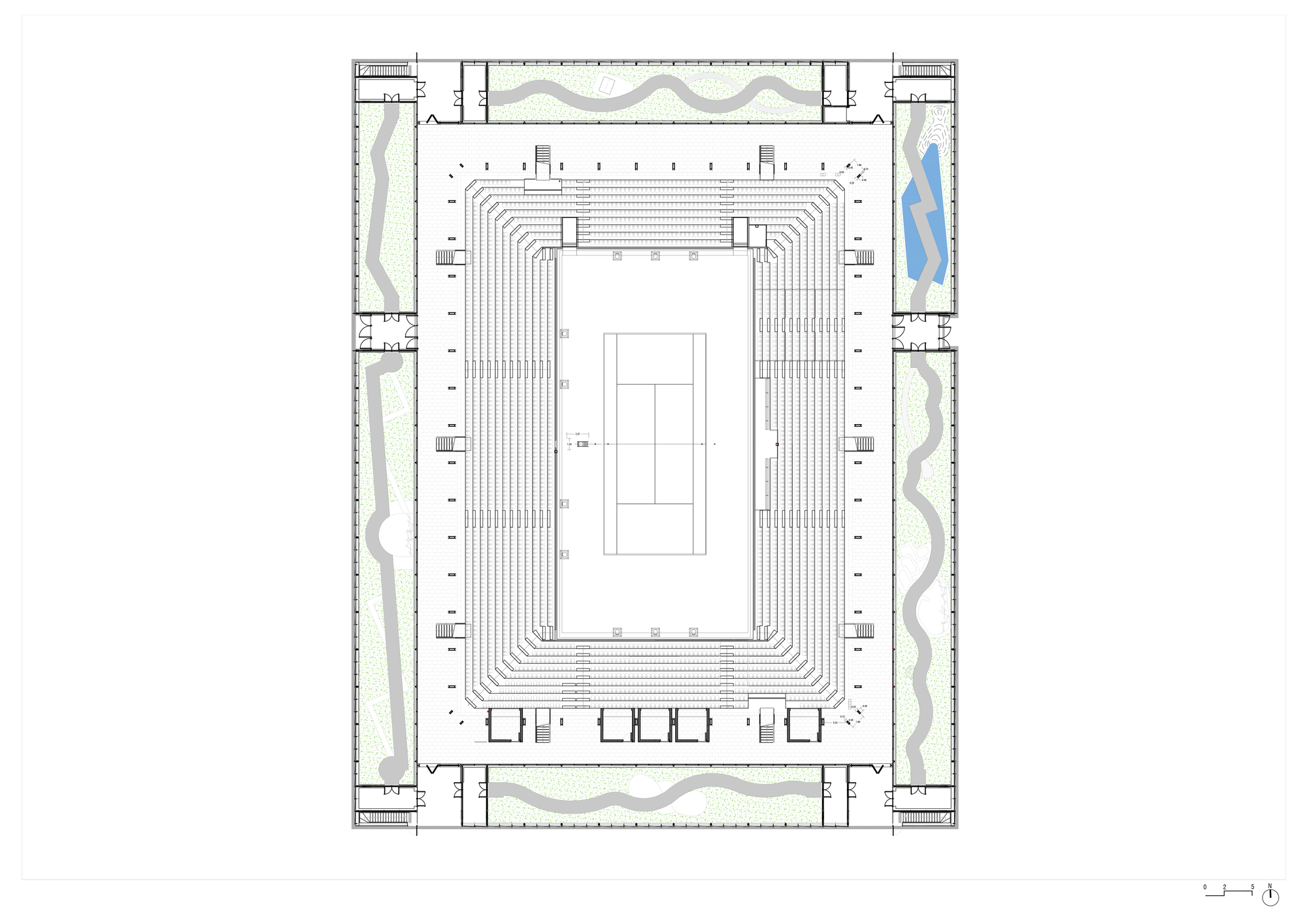 Simonne-Mathieu Tennis Court at Roland Garros