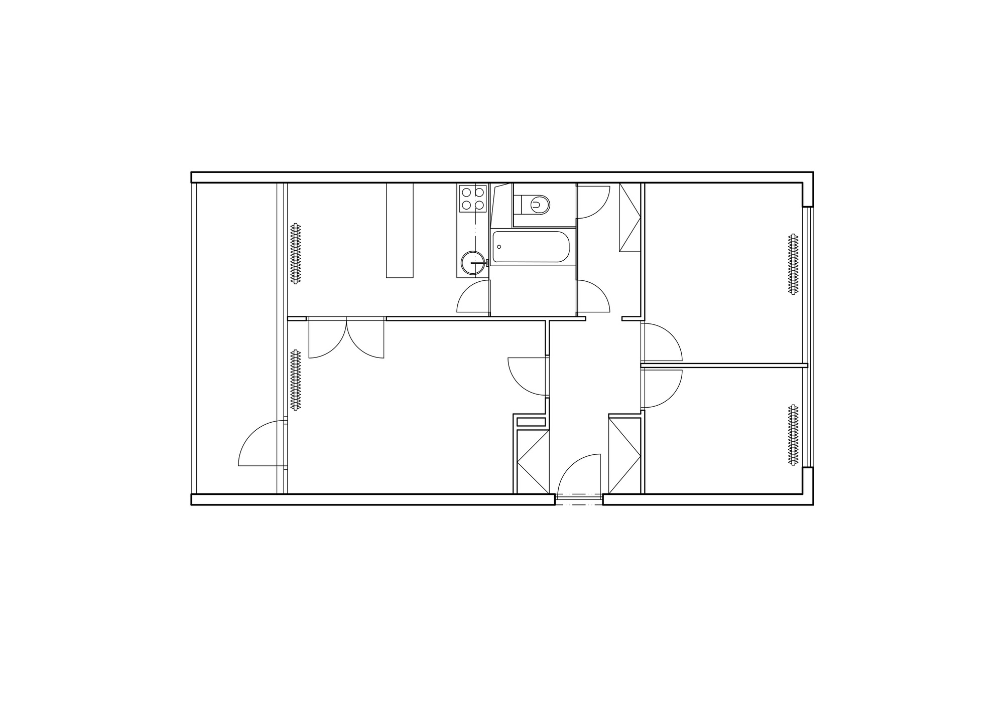Rumburská Packwall Flat Renovation