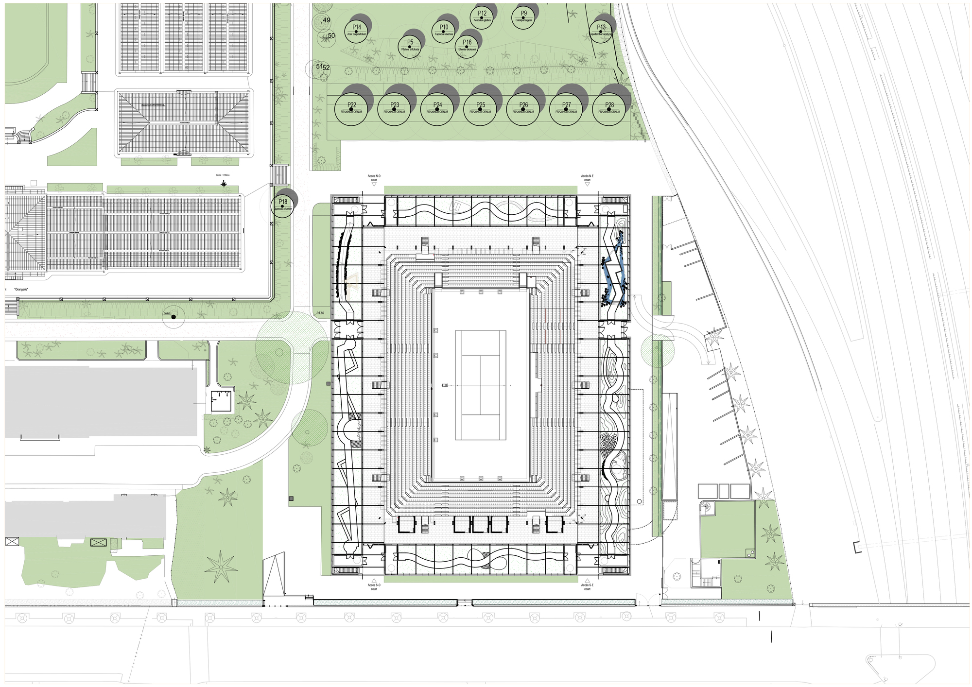 Simonne-Mathieu Tennis Court at Roland Garros