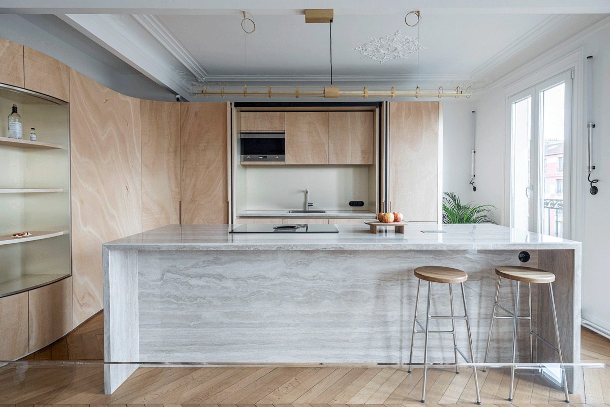 Wood Ribbon Apartment
