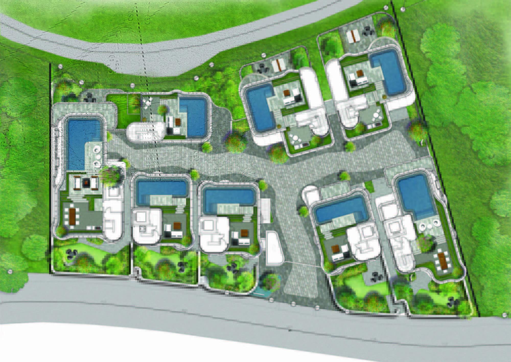 Aerial view Greening works surrounding Pulsa23