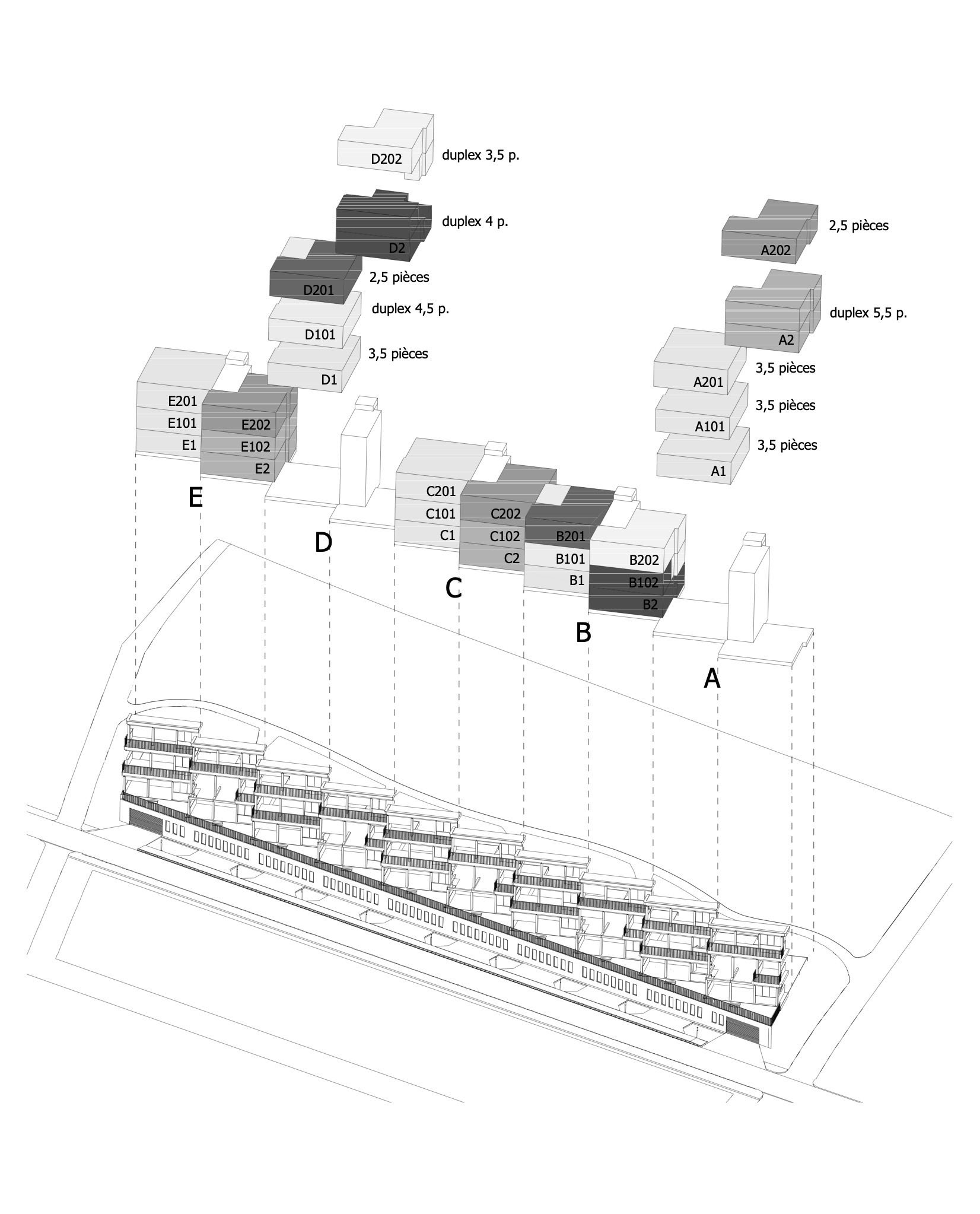 Exploded axonometric21
