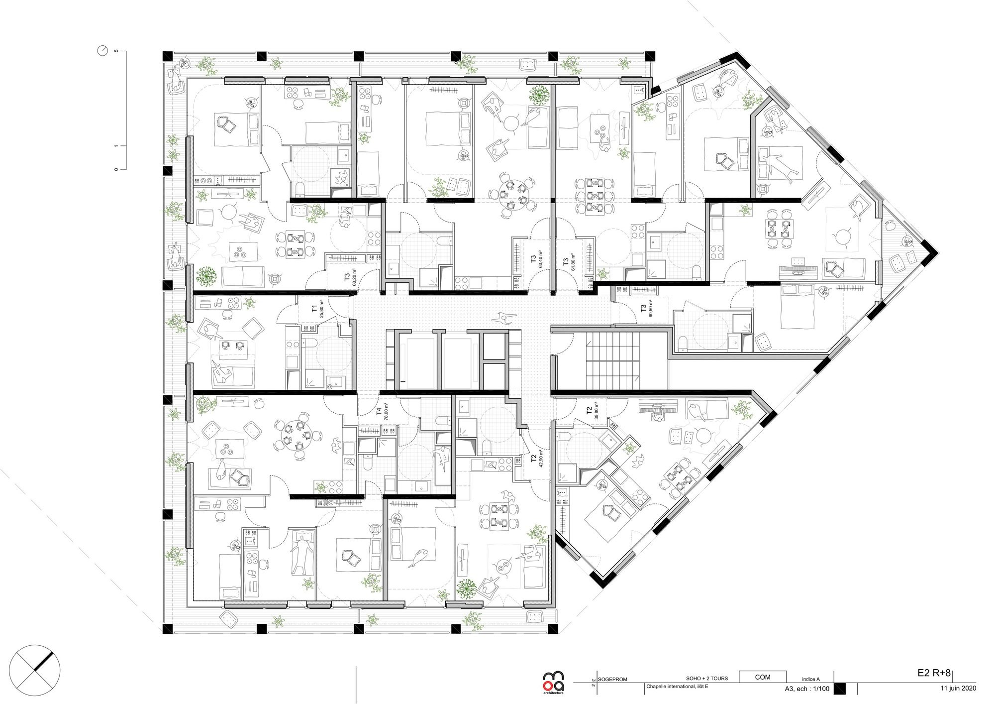 Floor plan level 8 (Tower E2)29