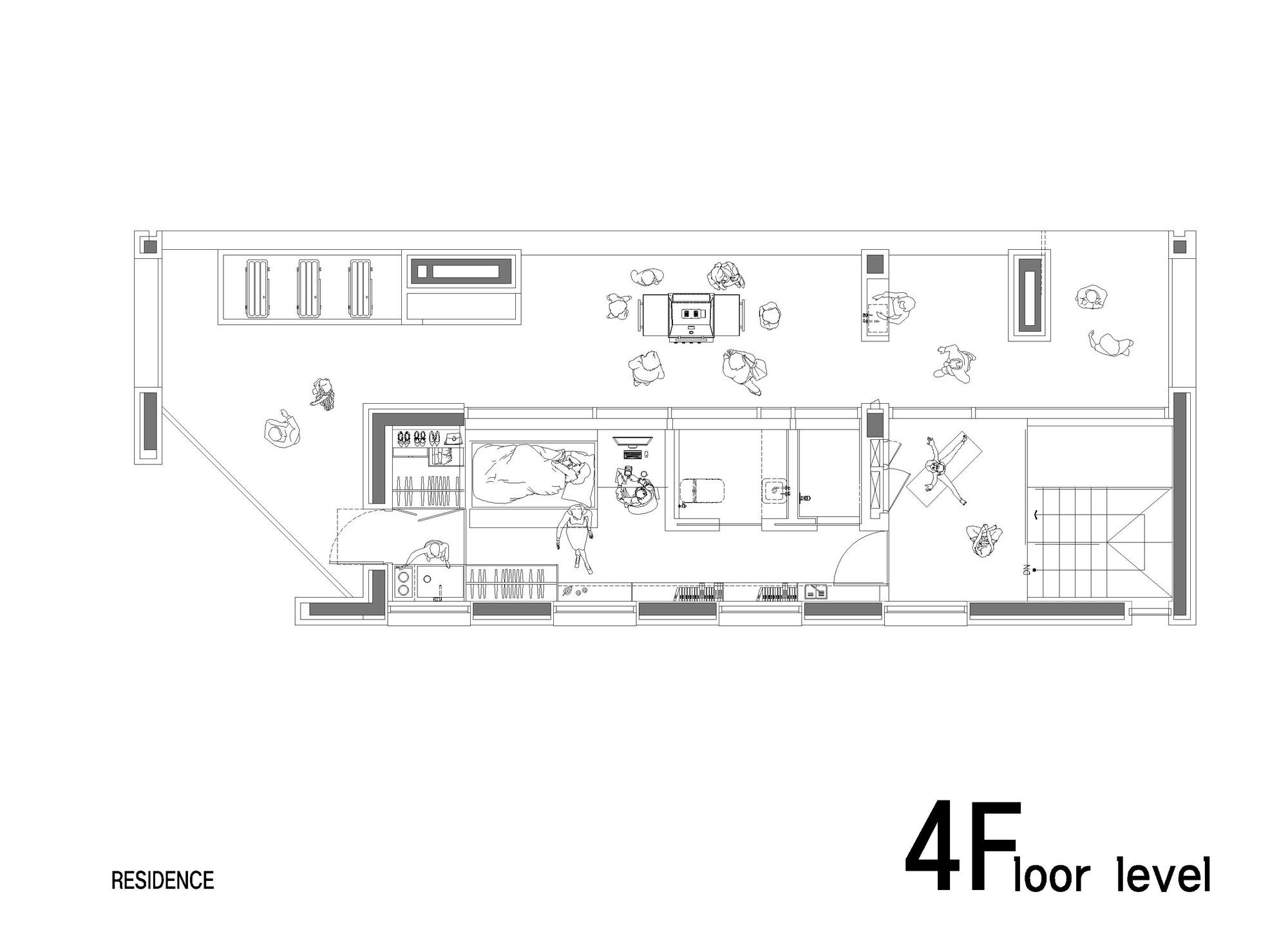 Three Planes Five Layers Apartment