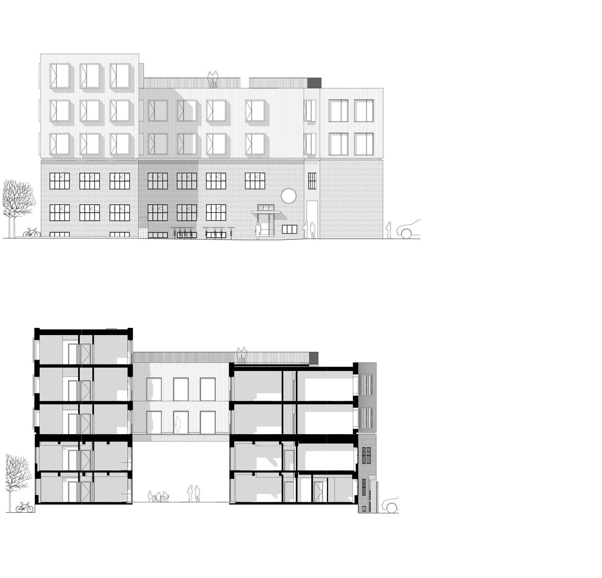 North Elevation and Section21