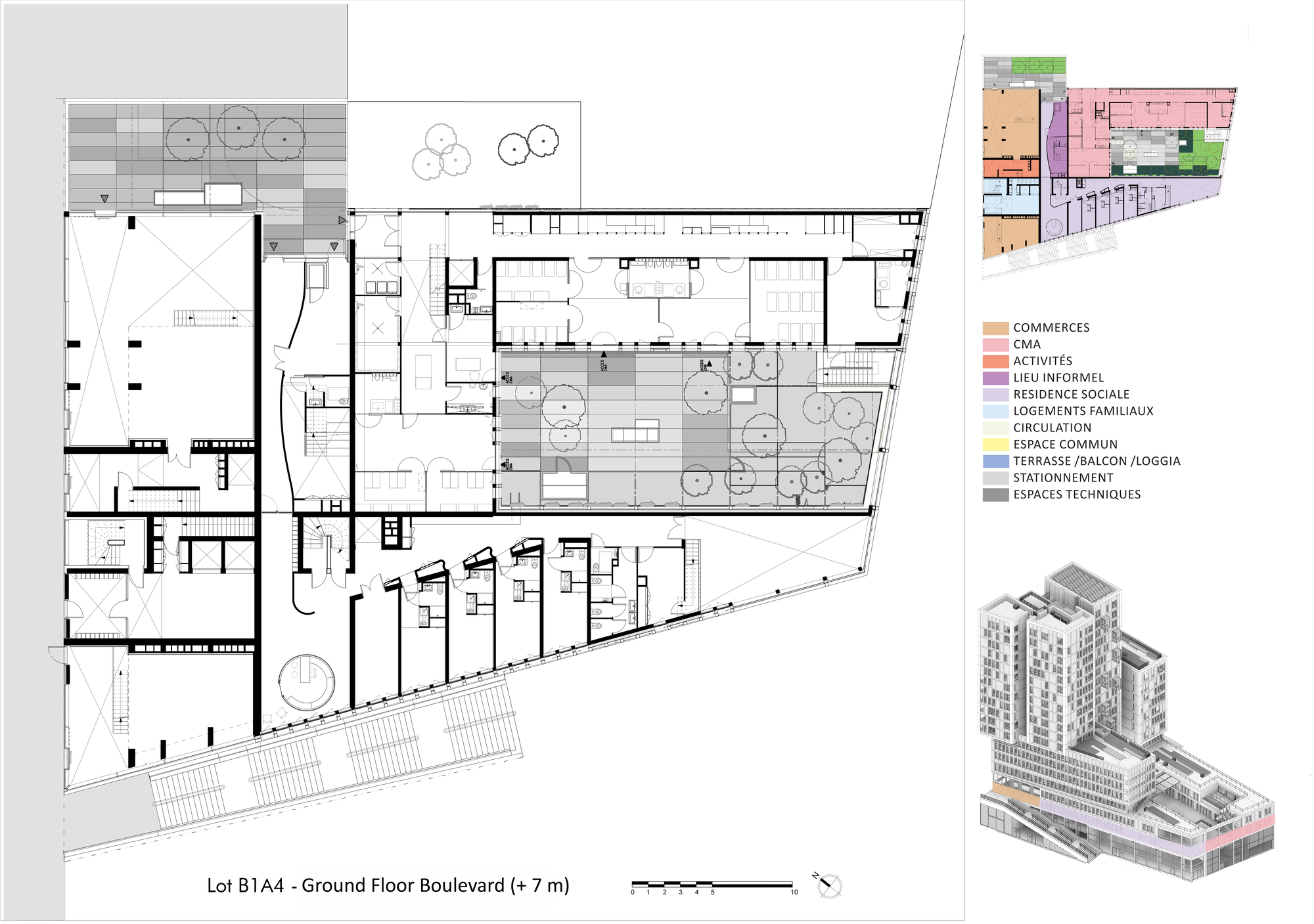 Bruneseau B1A4 Social Housing