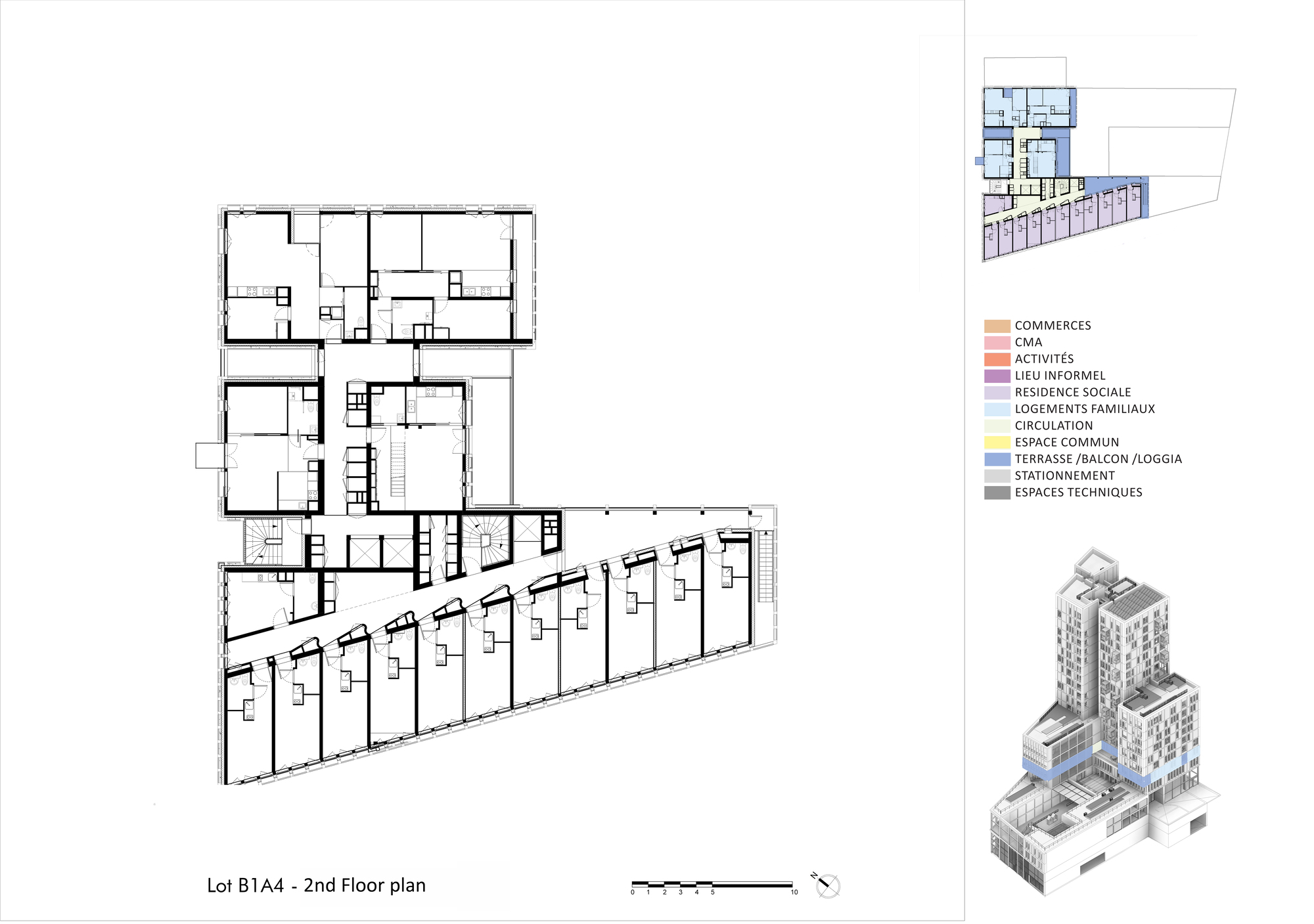 Bruneseau B1A4 Social Housing