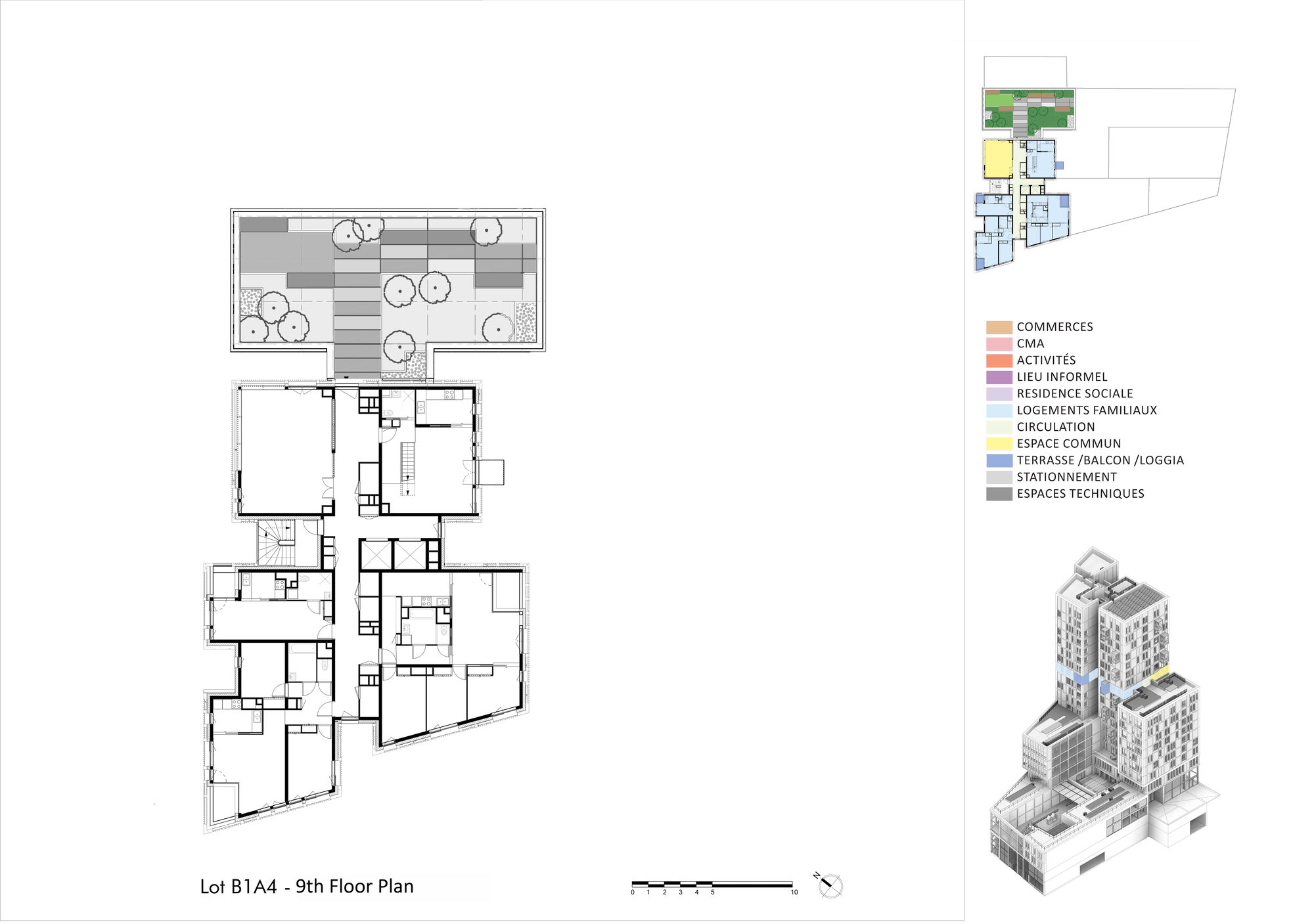 Bruneseau B1A4 Social Housing