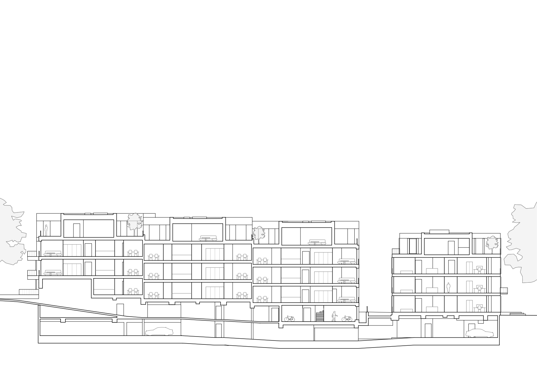 Terraced Building along the Alster
