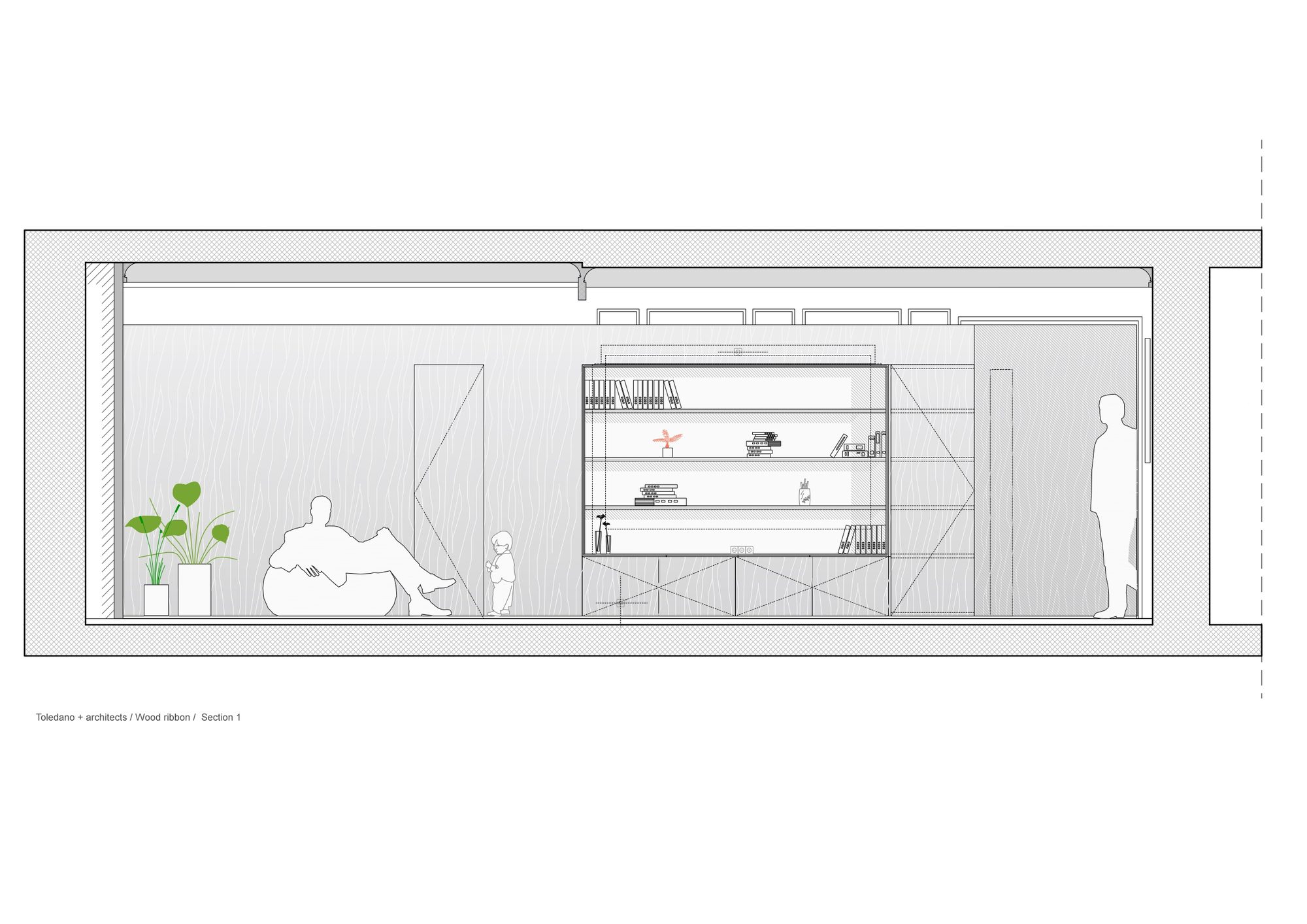 Wood Ribbon Apartment