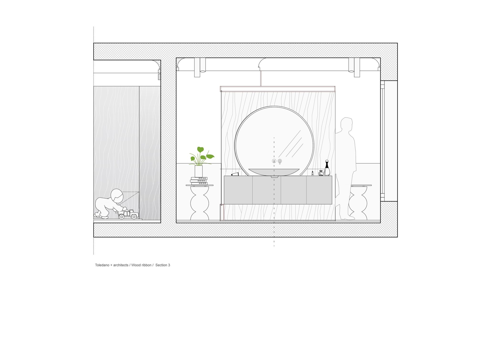 Wood Ribbon Apartment