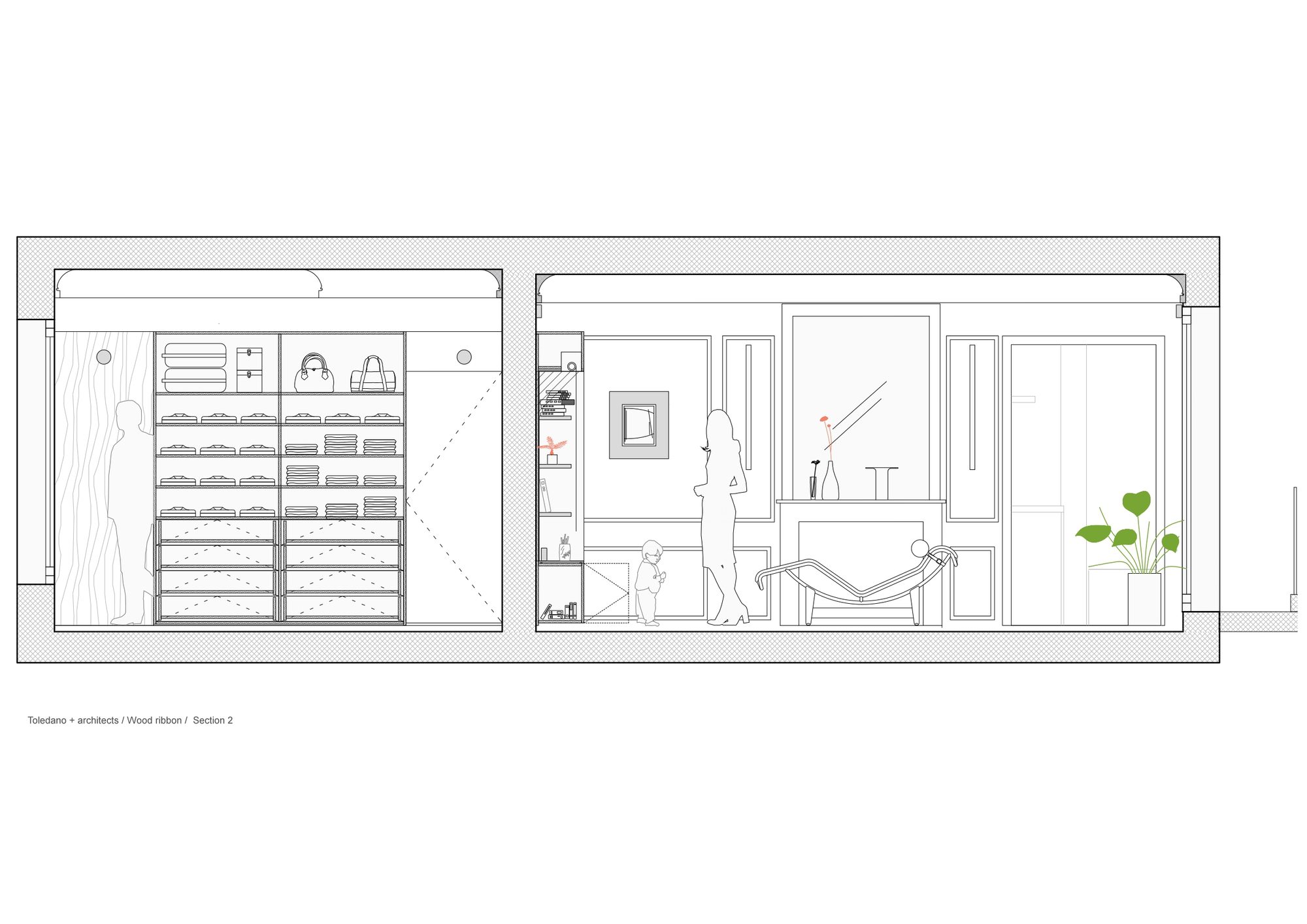 Wood Ribbon Apartment