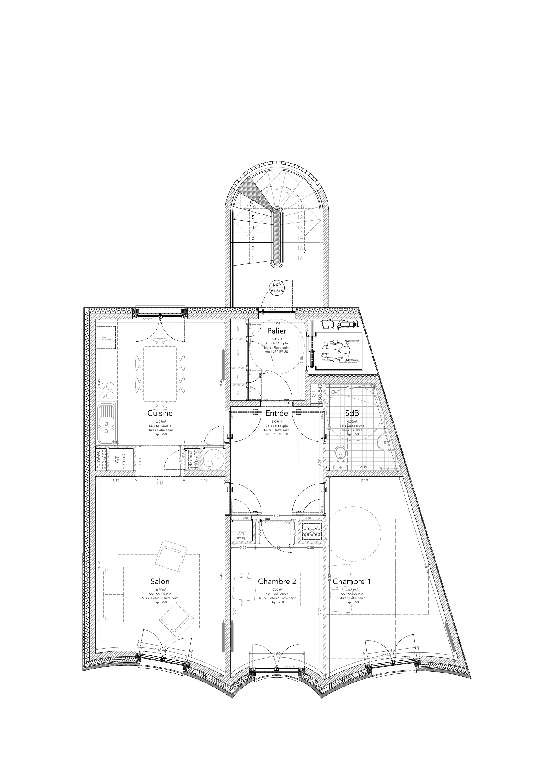 8 Housing Units in Rue Jean-Bart