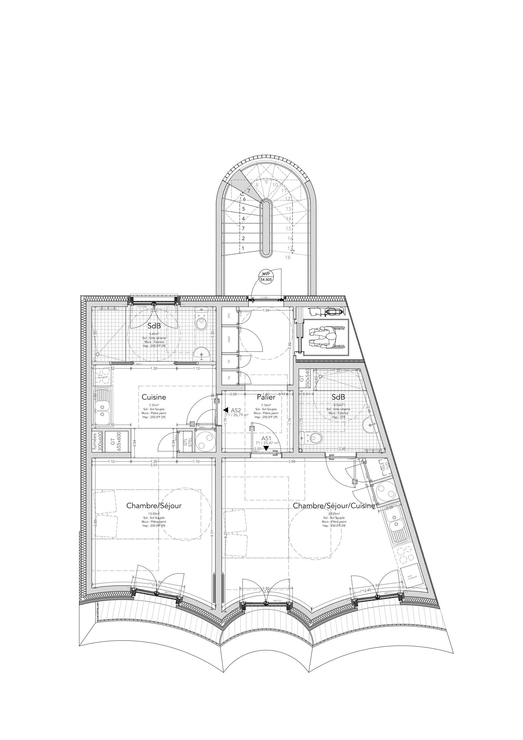 8 Housing Units in Rue Jean-Bart
