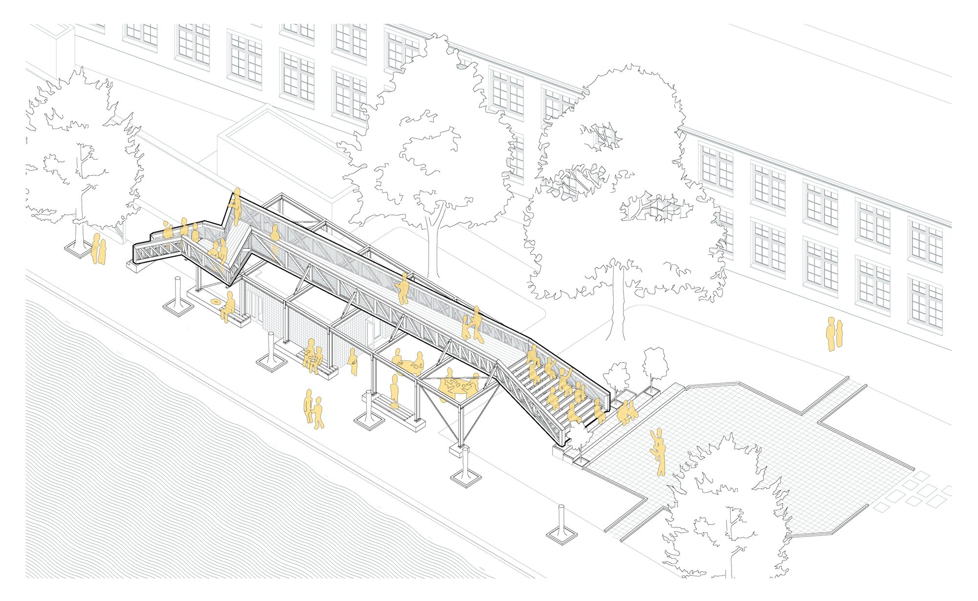 Circular Walkway for Urban Renewal
