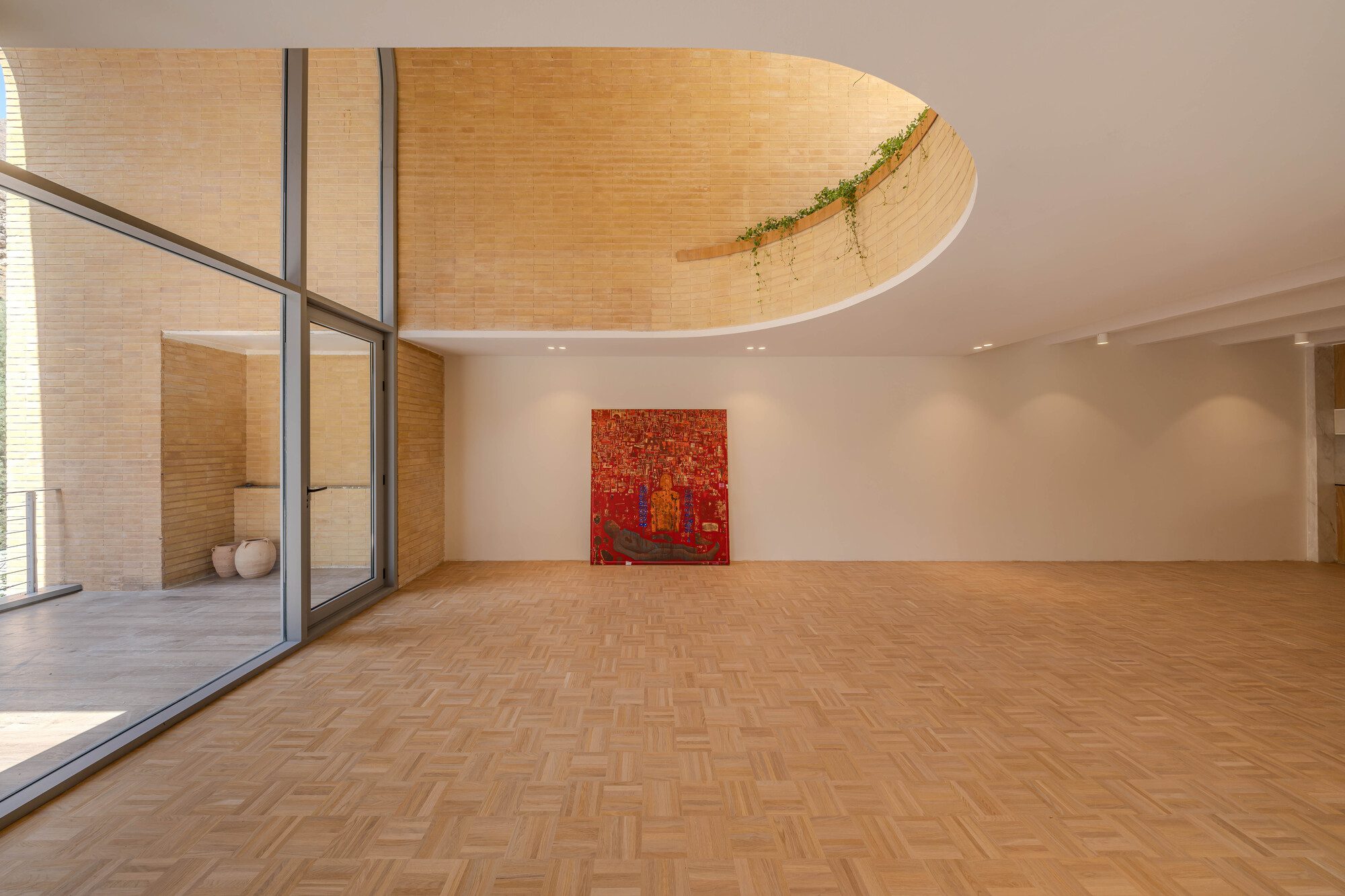 A House Looking to A Cedrus Tree