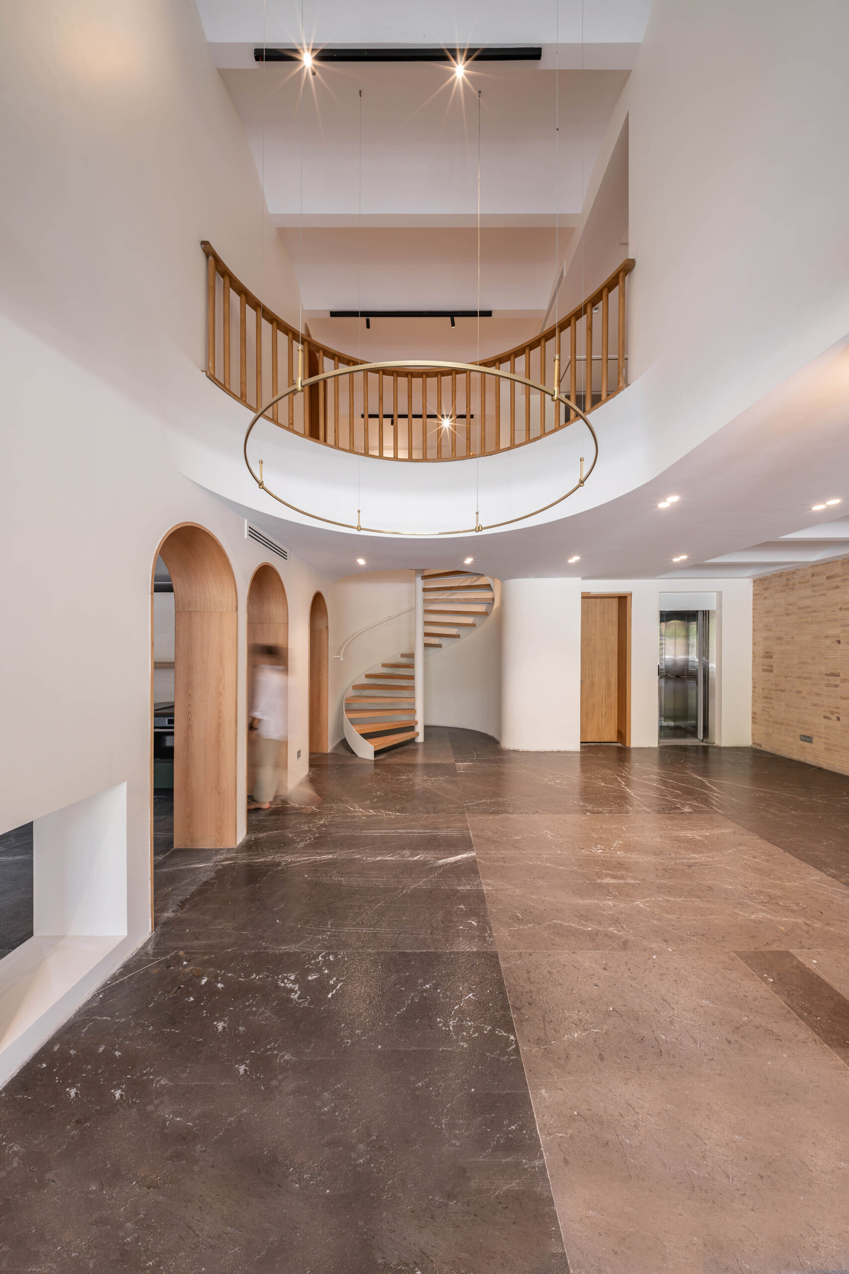 A House Looking to A Cedrus Tree