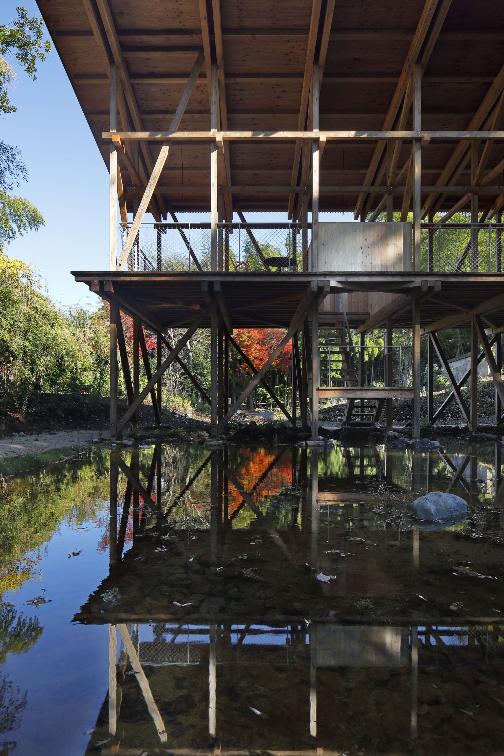 Long House with an Engawa Senior Daycare Center