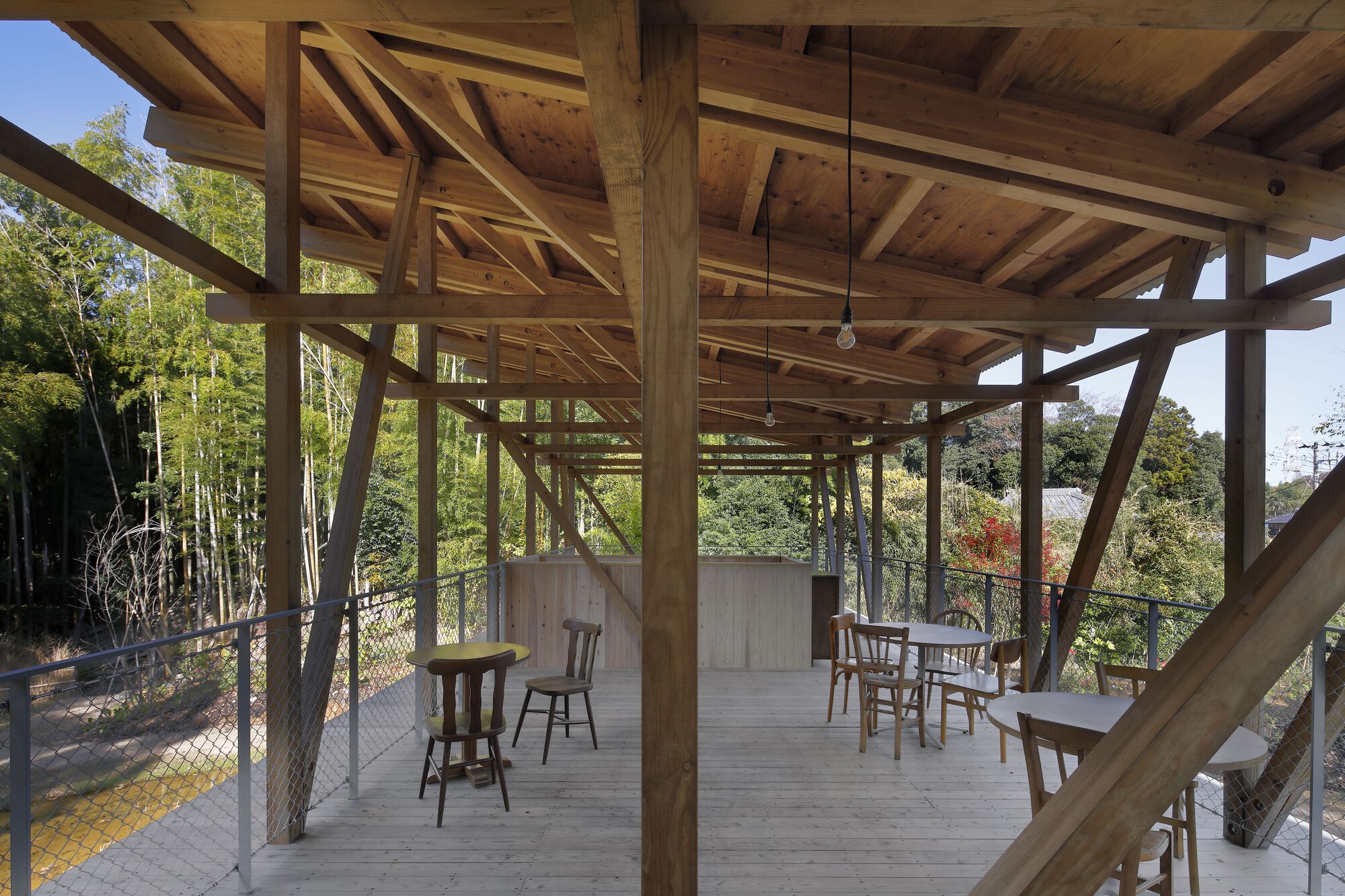 Long House with an Engawa Senior Daycare Center