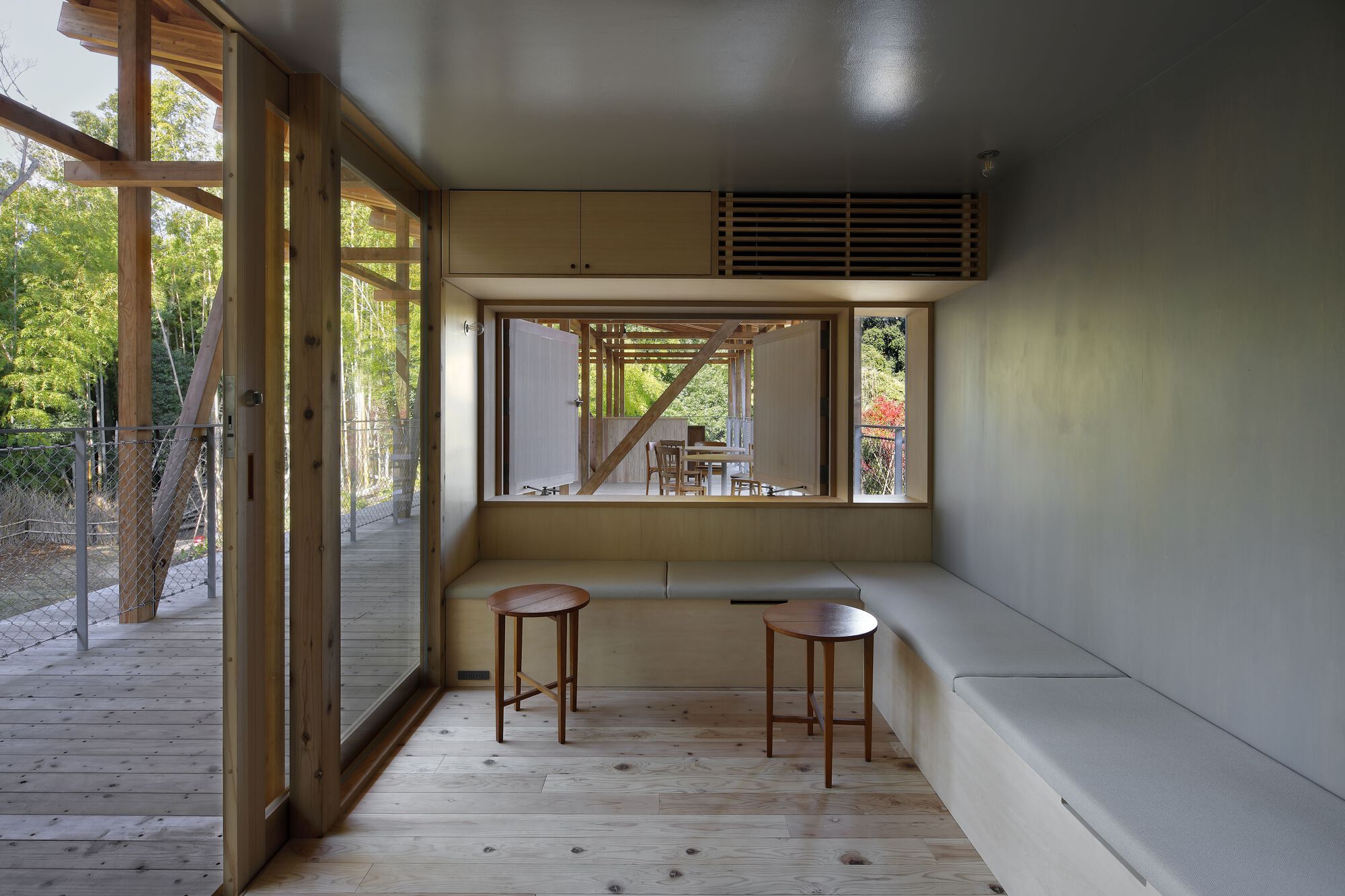 Long House with an Engawa Senior Daycare Center