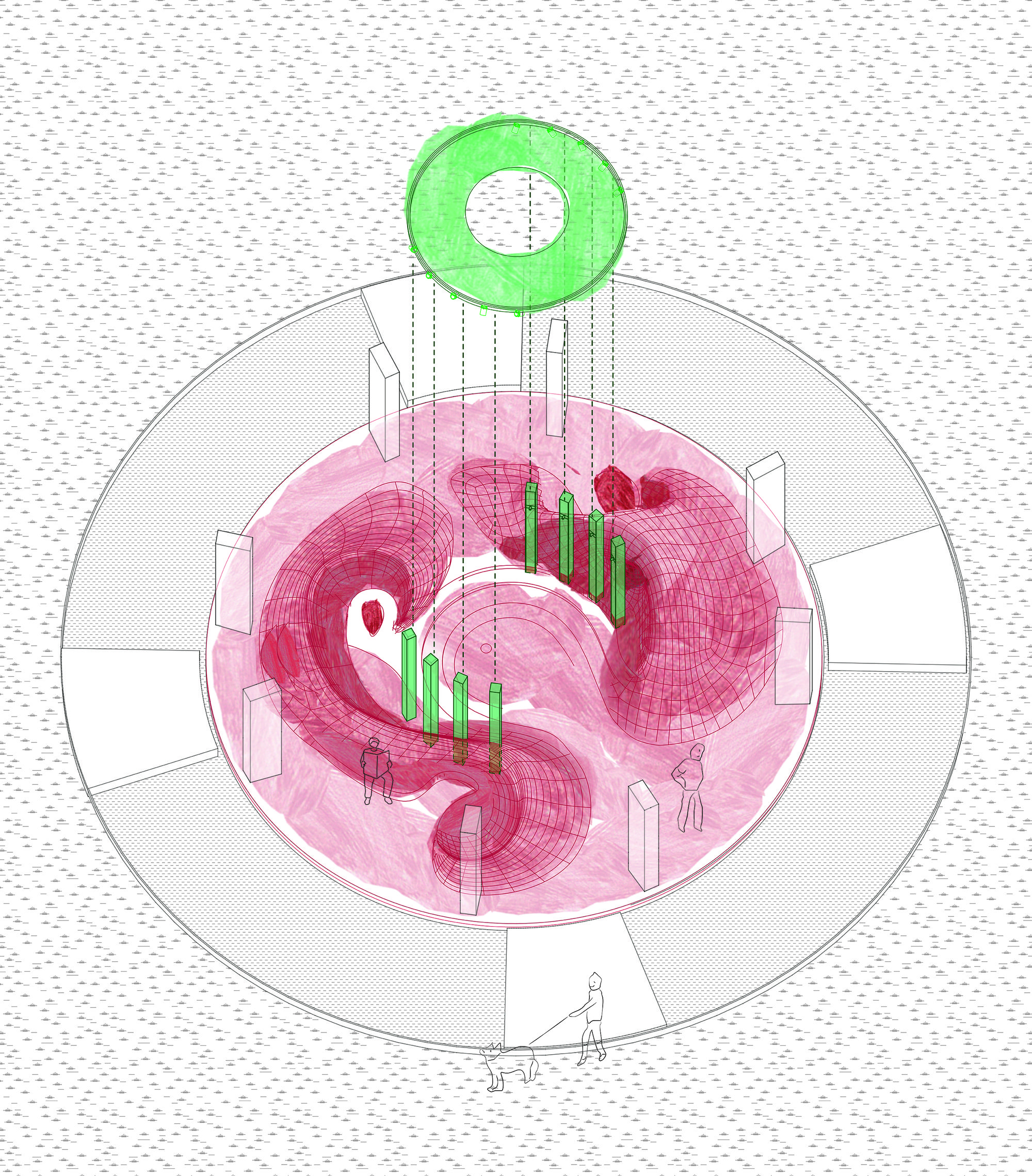 Wave Pavilion, Urban Micro-Space Regeneration Plan