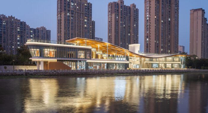 The Canopy Pavilion by the Canal | AESEU Architectural Technology and Art studio