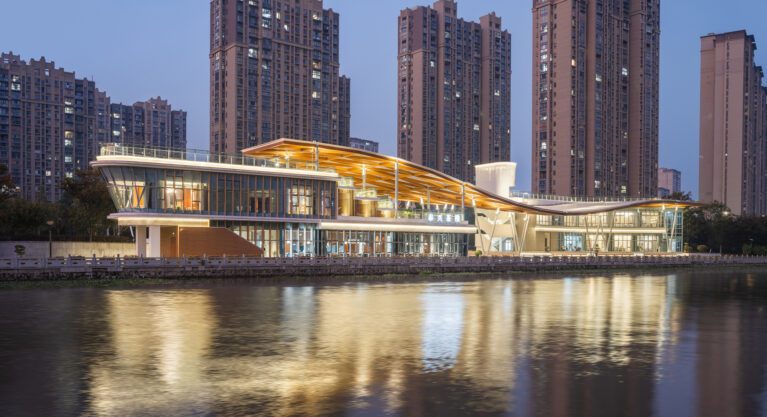 The Canopy Pavilion by the Canal | AESEU Architectural Technology and Art studio