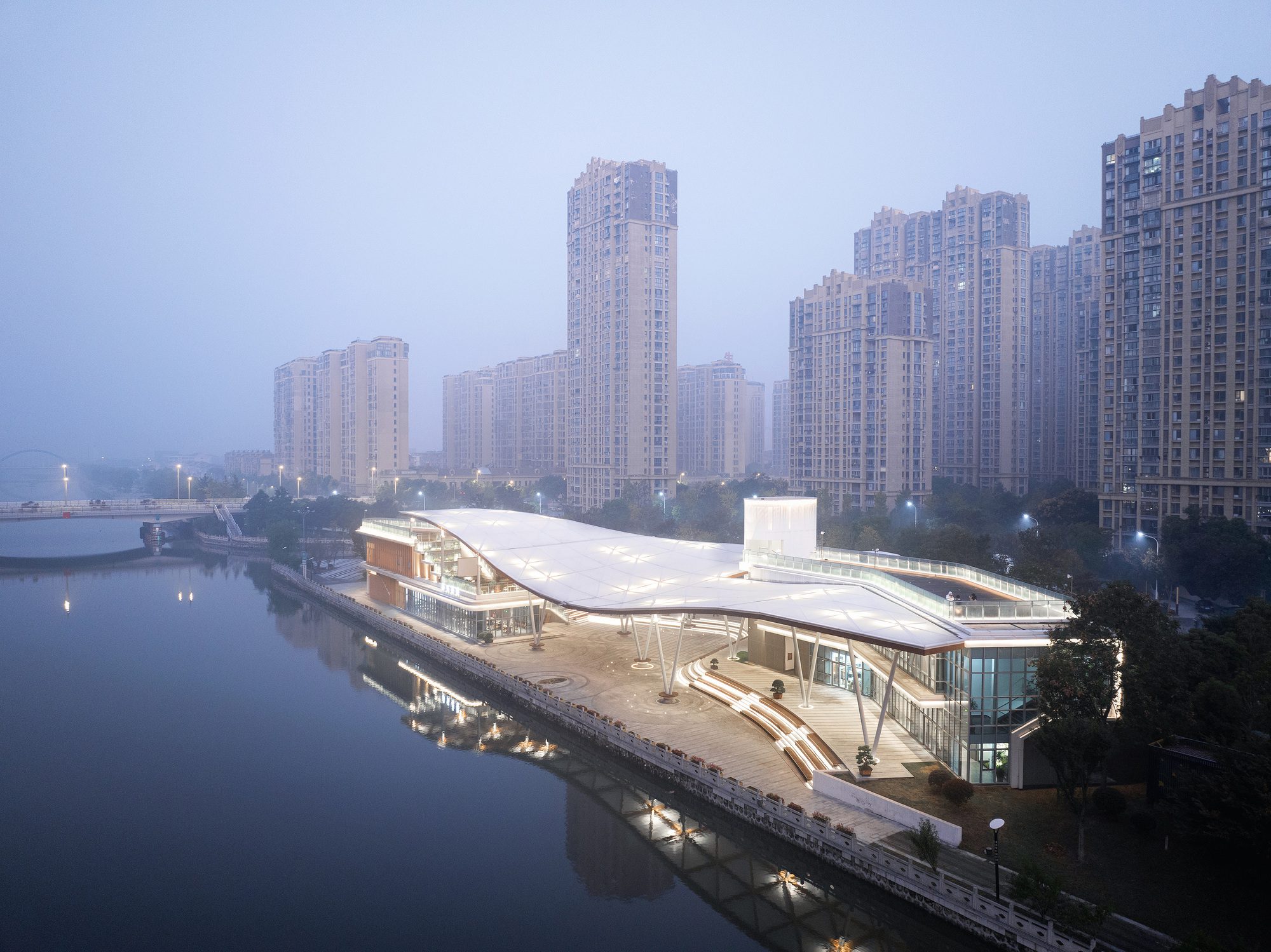 The Canopy Pavilion by the Canal