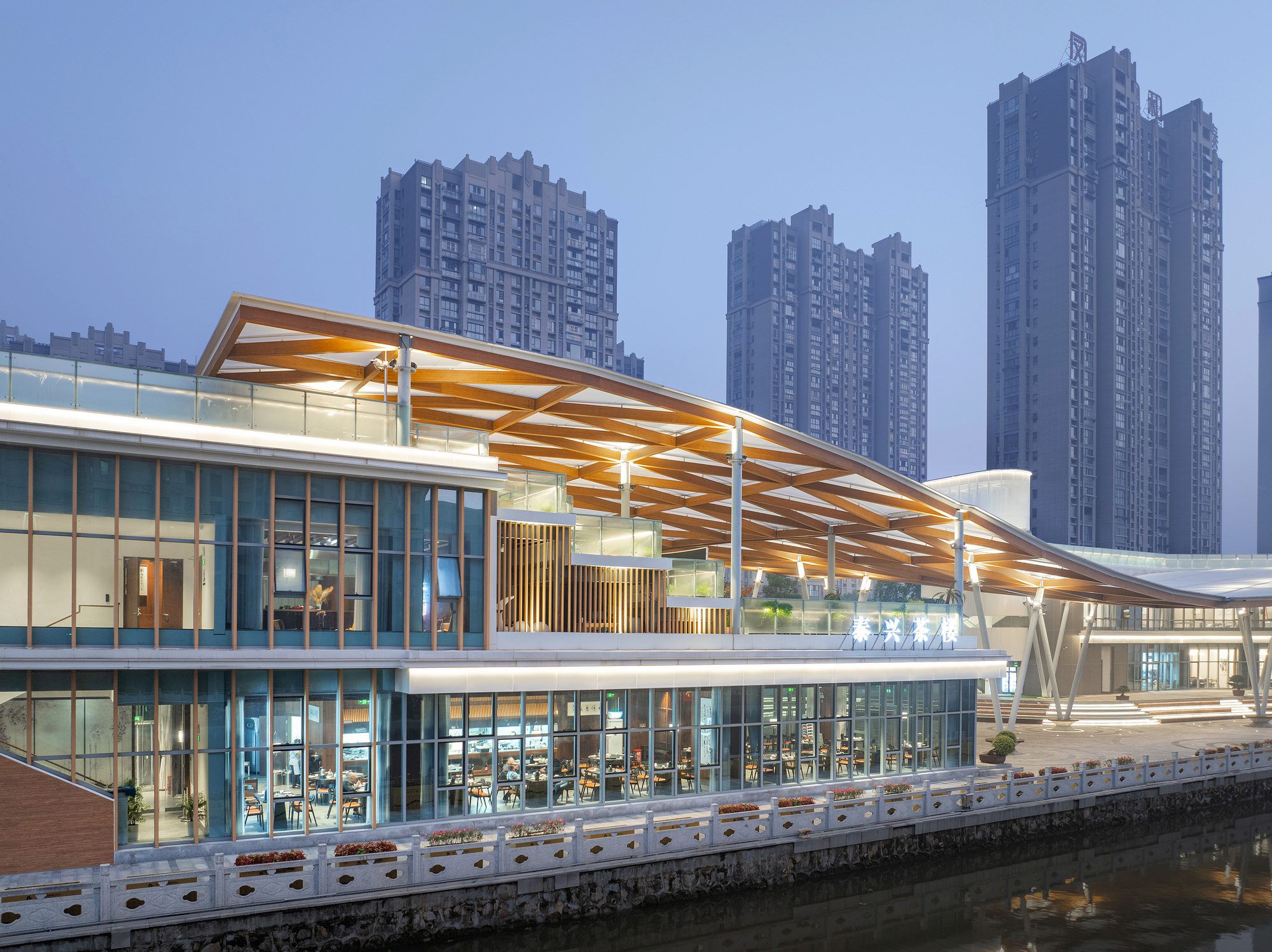 The Canopy Pavilion by the Canal