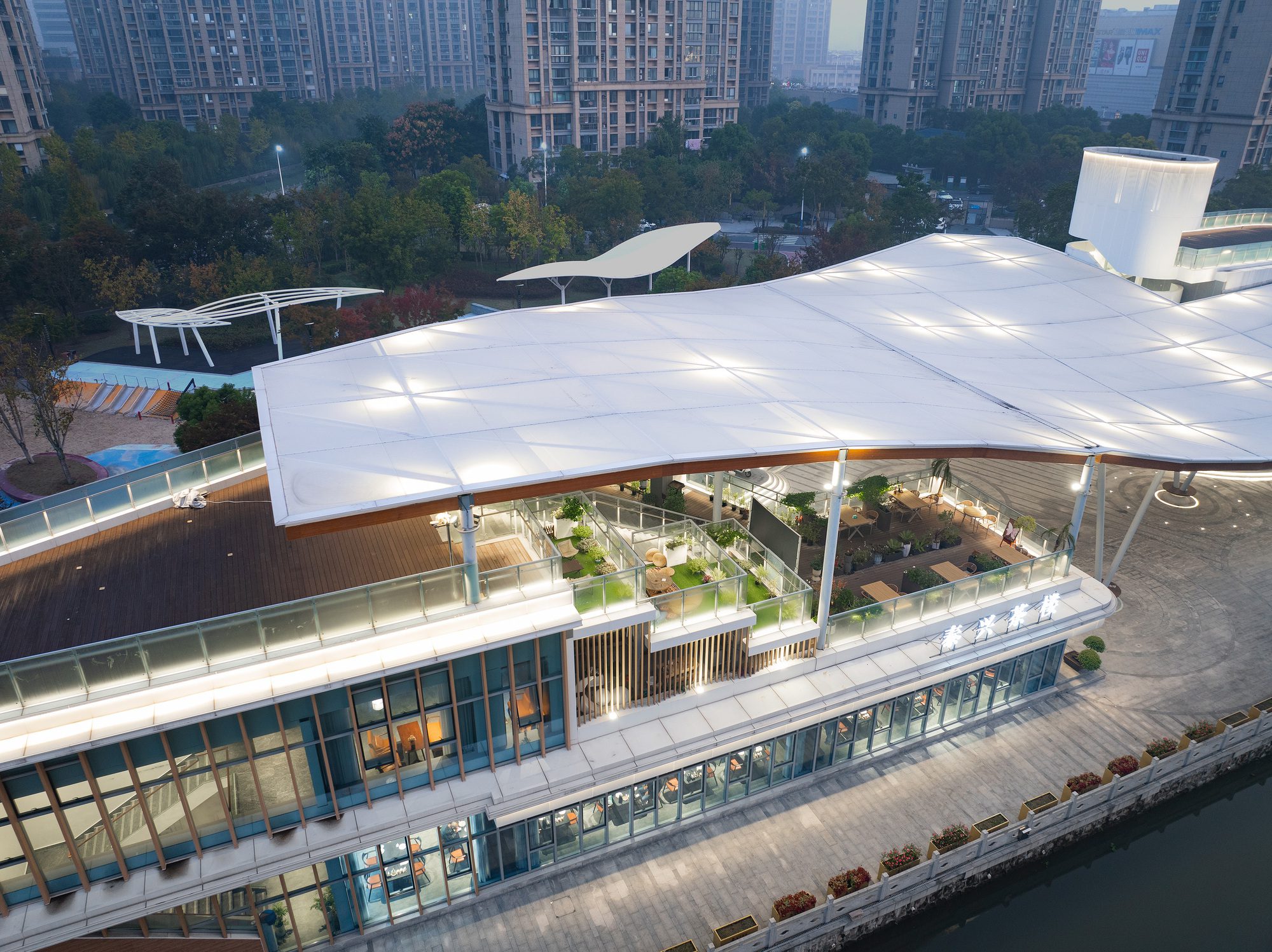 The Canopy Pavilion by the Canal