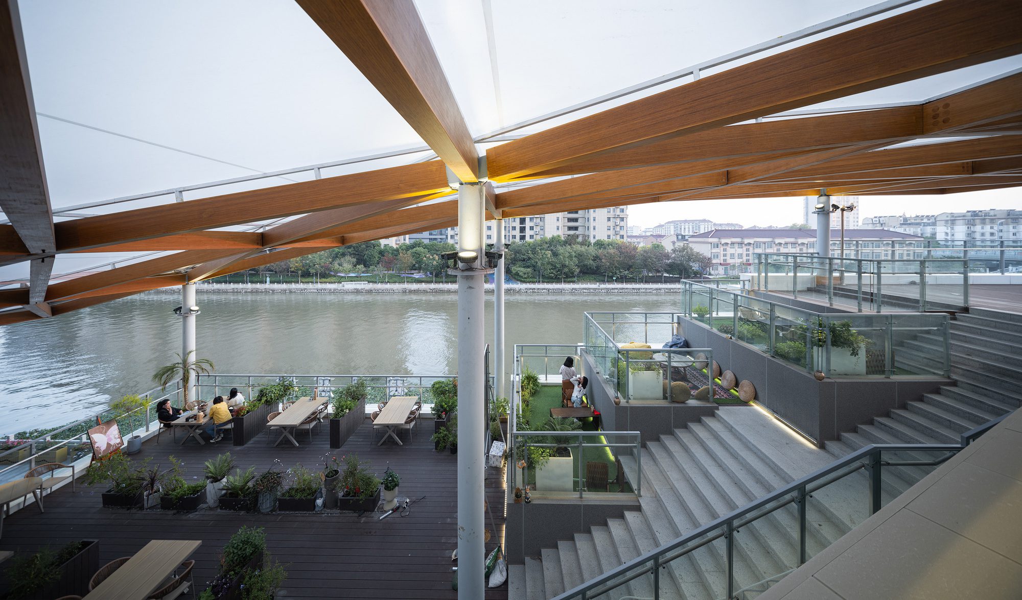 The Canopy Pavilion by the Canal