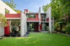 Trees Sliced Through Residence
