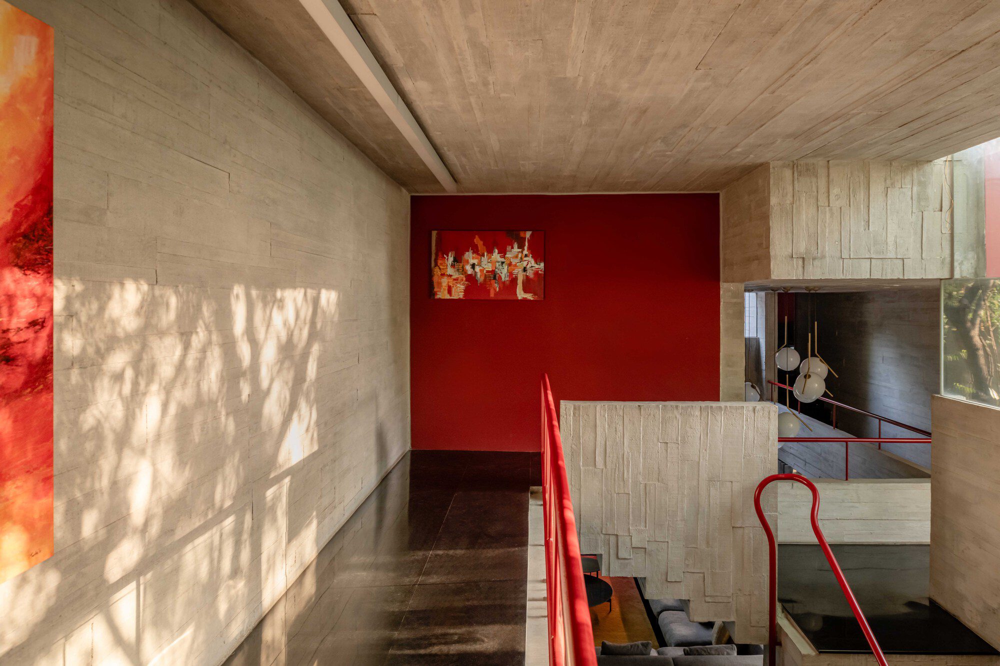 Trees Sliced Through Residence