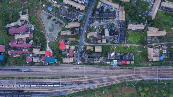 Aerial view of the community. Image © Zhi Xia2