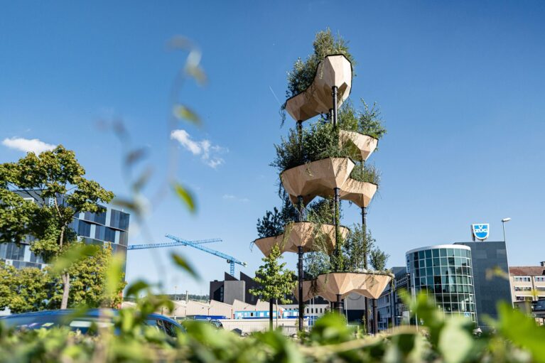 Semiramis Installation | Gramazio Kohler Research + ETH Zürich + Müller Illien Landschaftsarchitekten + Timbatec Timber Construction Engineers Switzerland + Urban Assets Zug AG