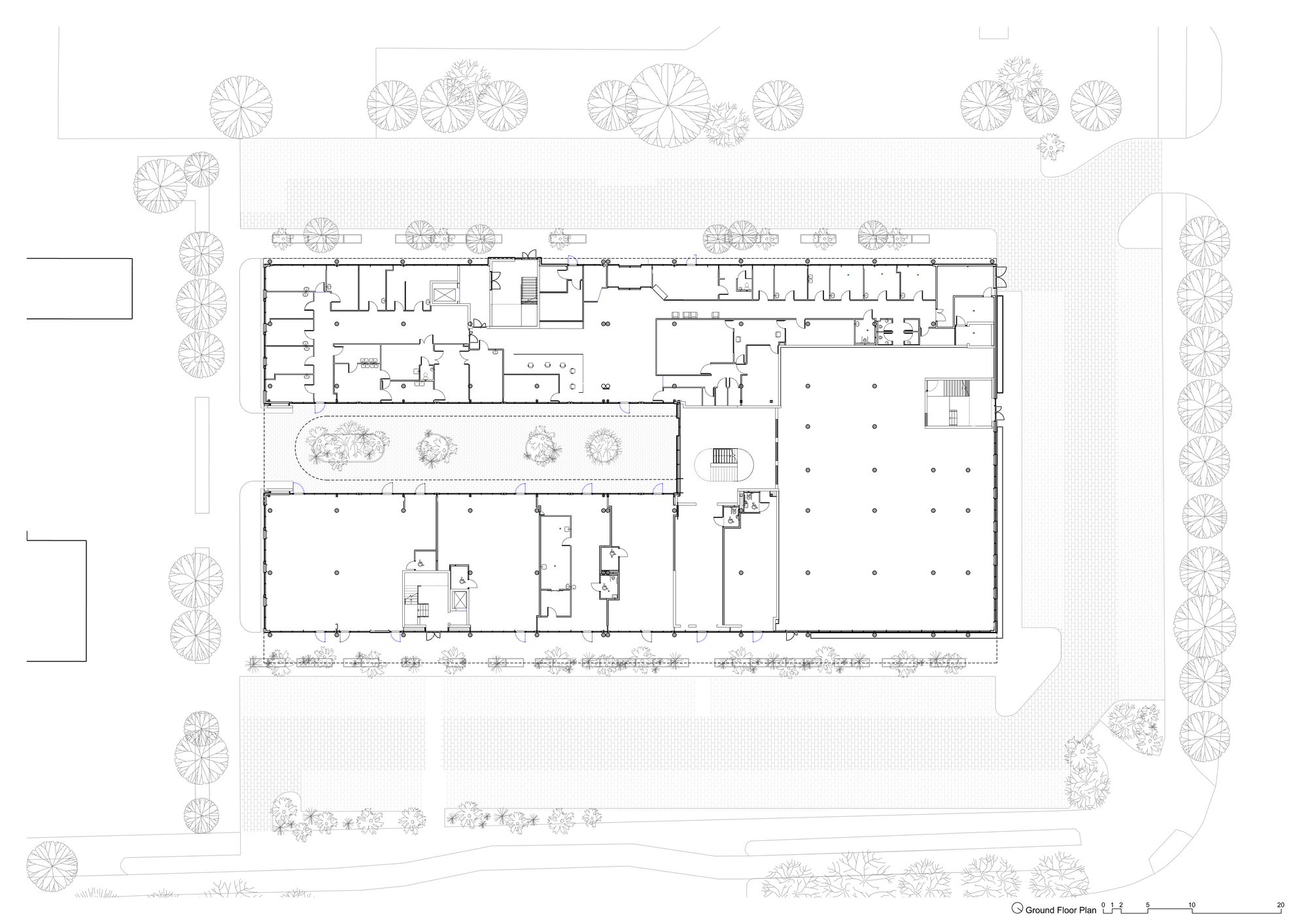 Courtyard Mixed-Use Building