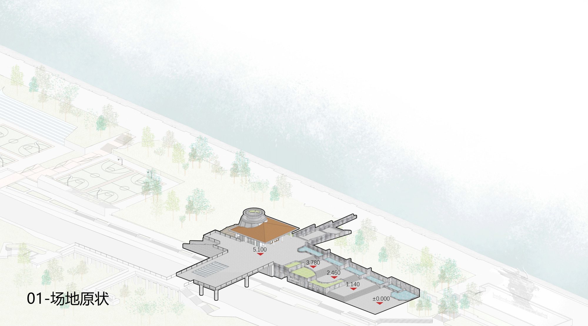 The Jianshi Station & the Tingyun Station